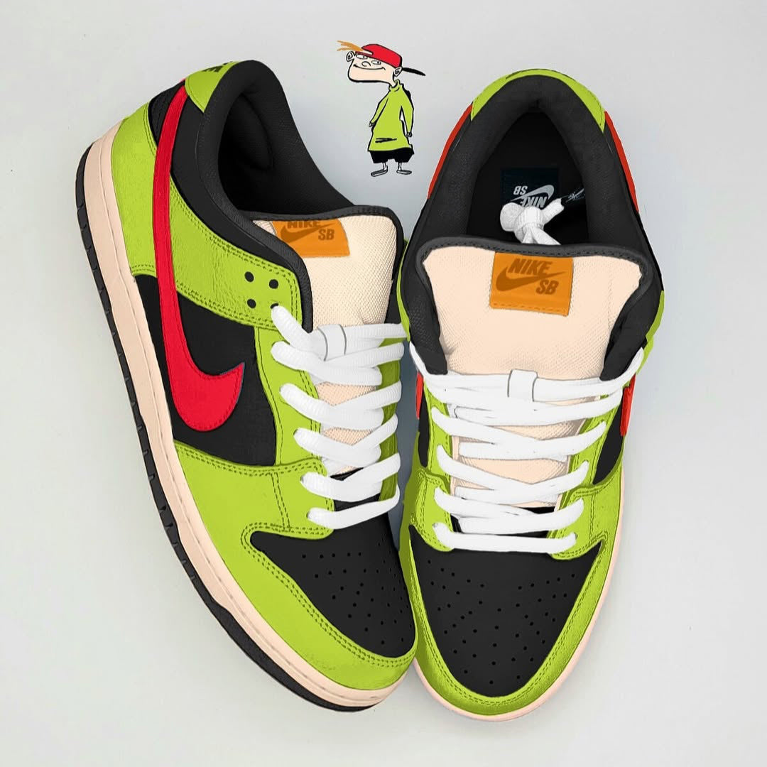 [Custom Ed, Edd n Eddy II] Dunk SB Low Top Skateboarding Shoes Unisex