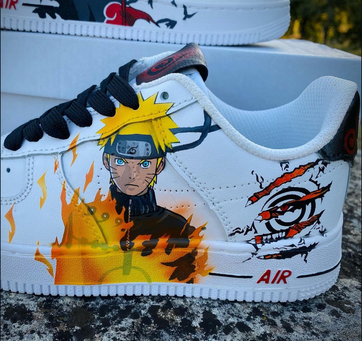 [Custom Naruto Vs itachi] Air Force 1 Skateboarding Shoes Unisex