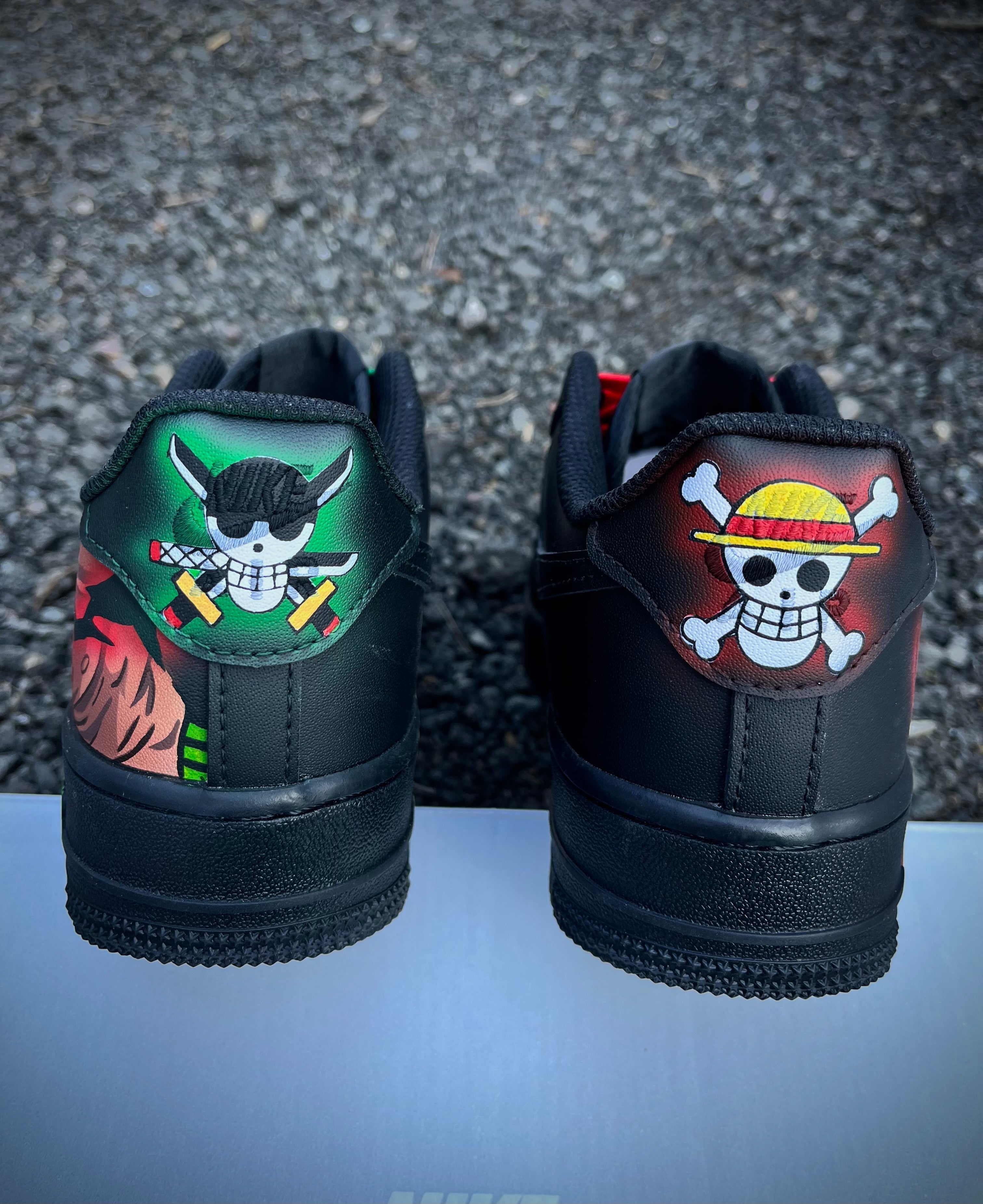 [Custom Luffy Vs Zoro One piece] Air Force 1 Skateboarding Shoes Unisex