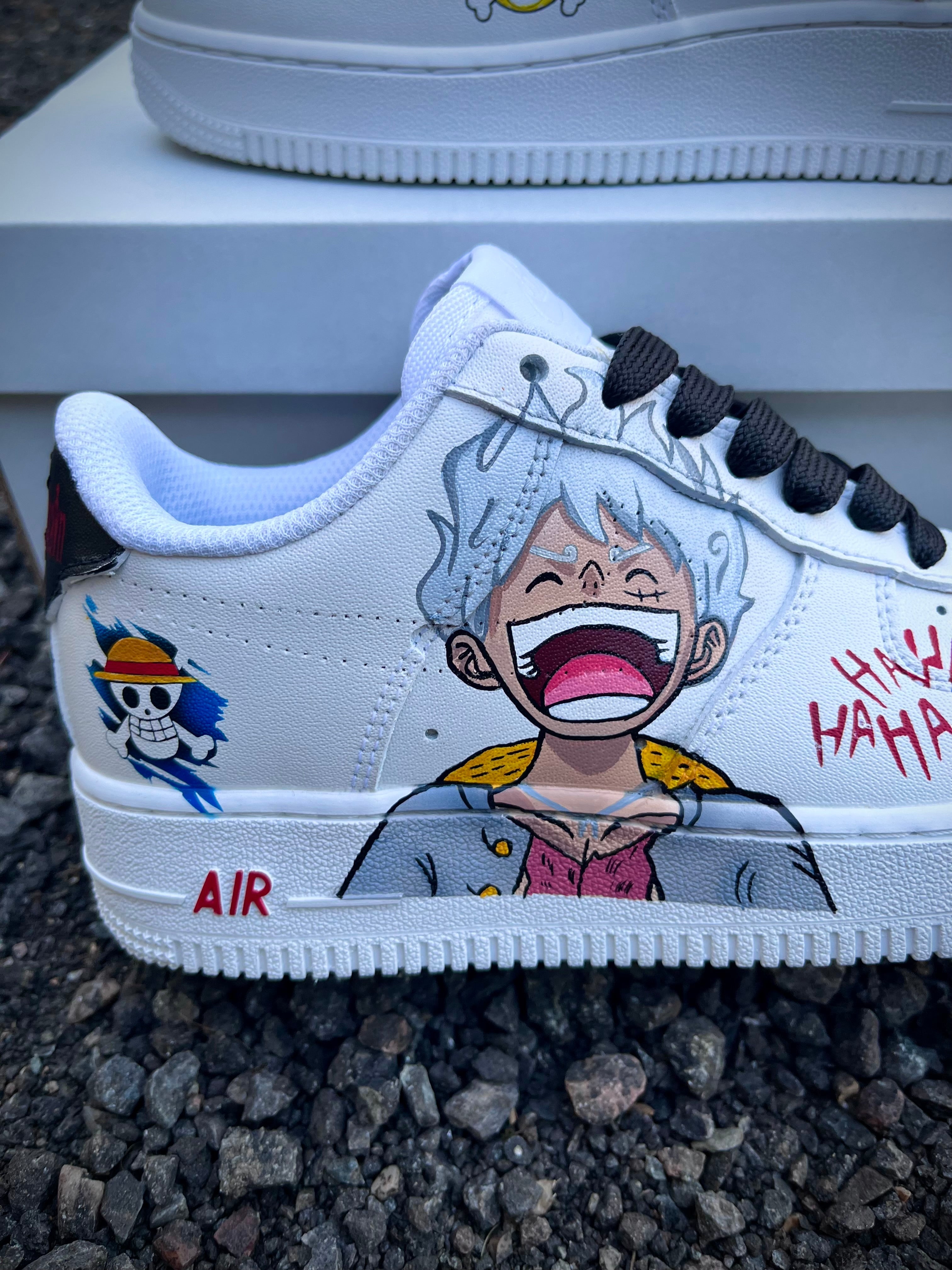 [Custom Luffy Gear 5] Air Force 1 Skateboarding Shoes Unisex