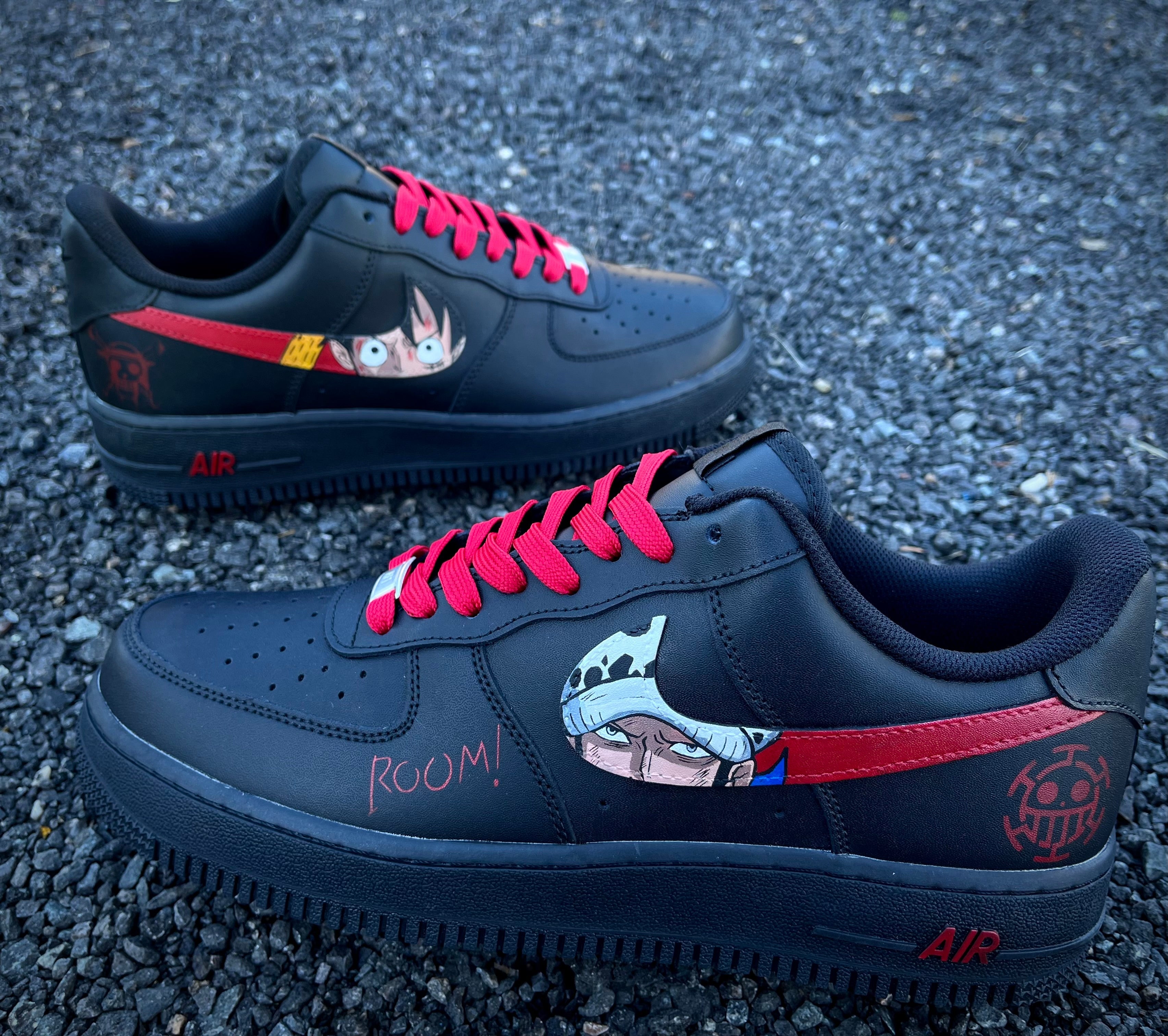 [Custom luffy x Trafalgar Law] Air Force 1 Skateboarding Shoes Unisex