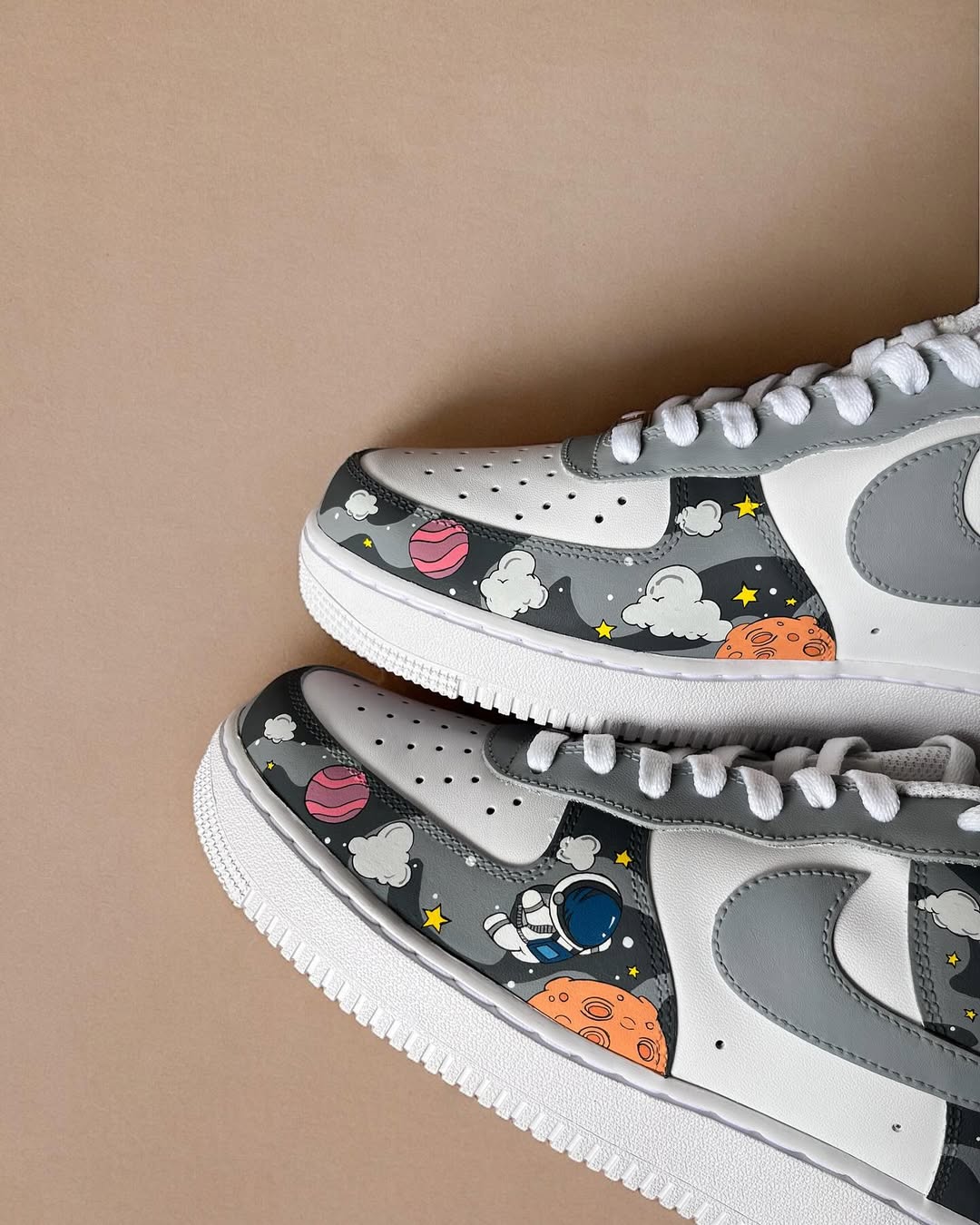 [Custom Cosmic Odyssey: His and Hers] Air Force 1 Skateboarding Shoes