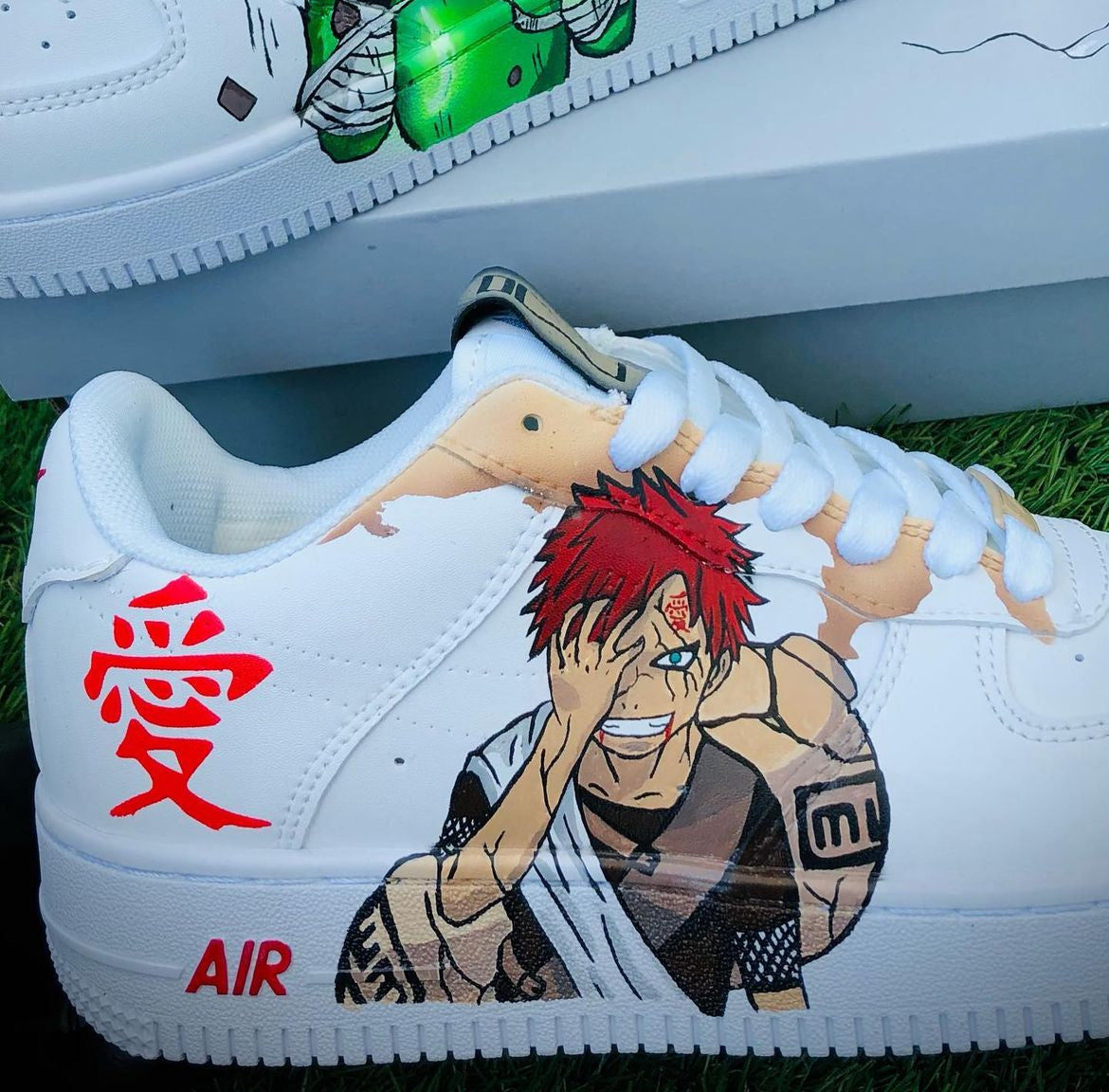 [Custom Naruto Shippuden Gaara Vs Rock Lee] Air Force 1 Skateboarding Shoes Unisex