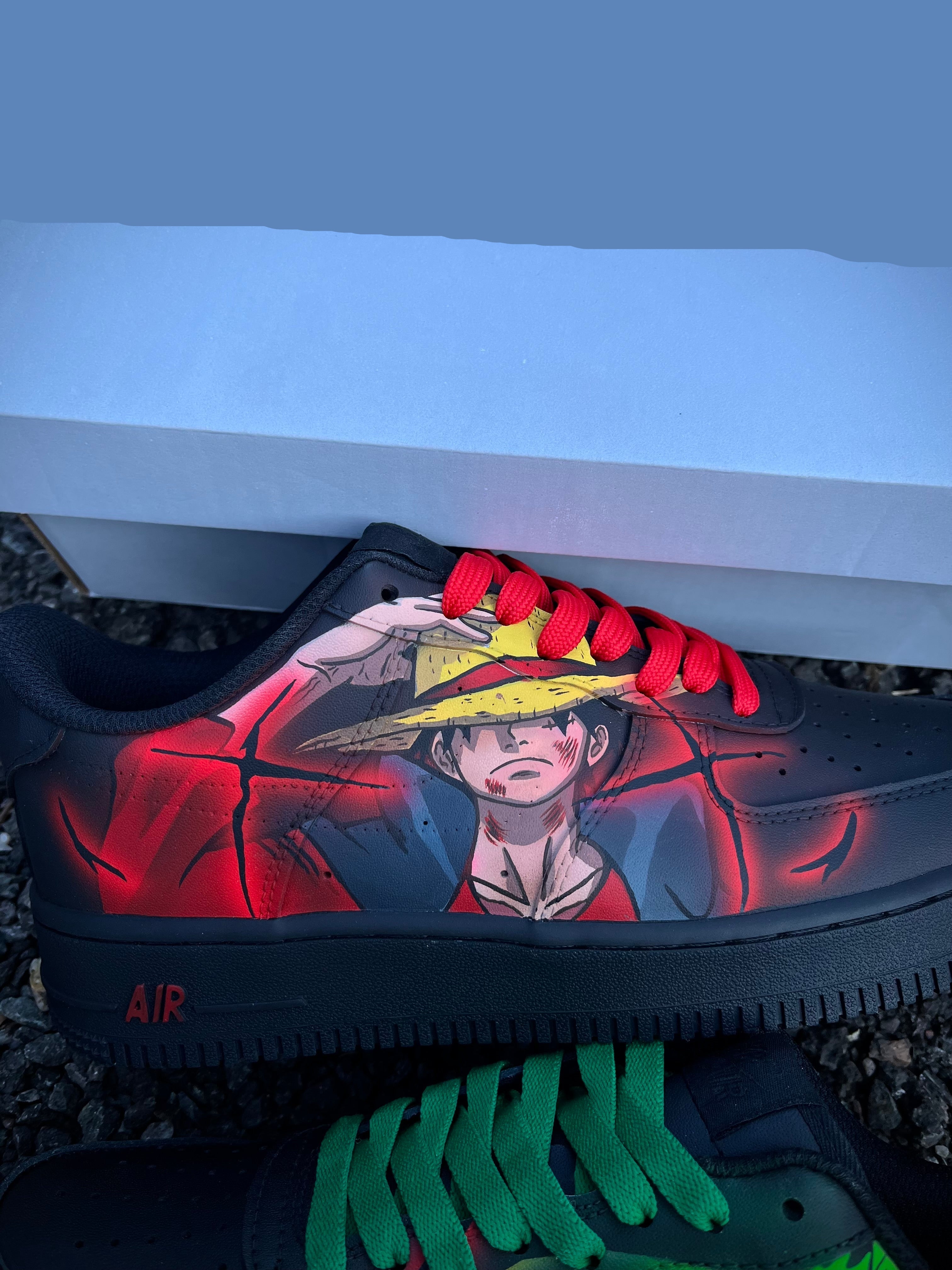 [Custom Luffy Vs Zoro One piece] Air Force 1 Skateboarding Shoes Unisex