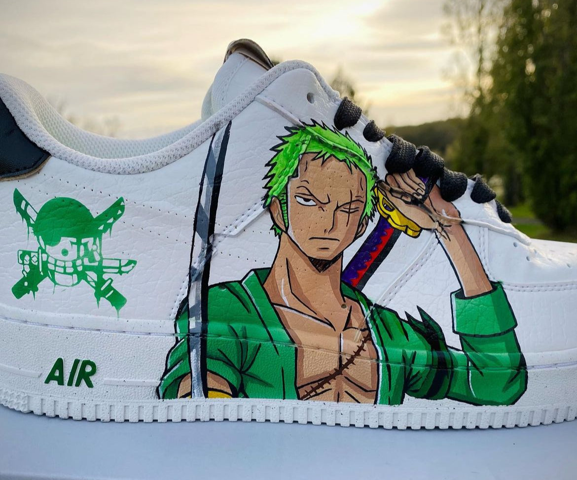 [Custom One piece Luffy vs Zoro] Air Force 1 Skateboarding Shoes Unisex