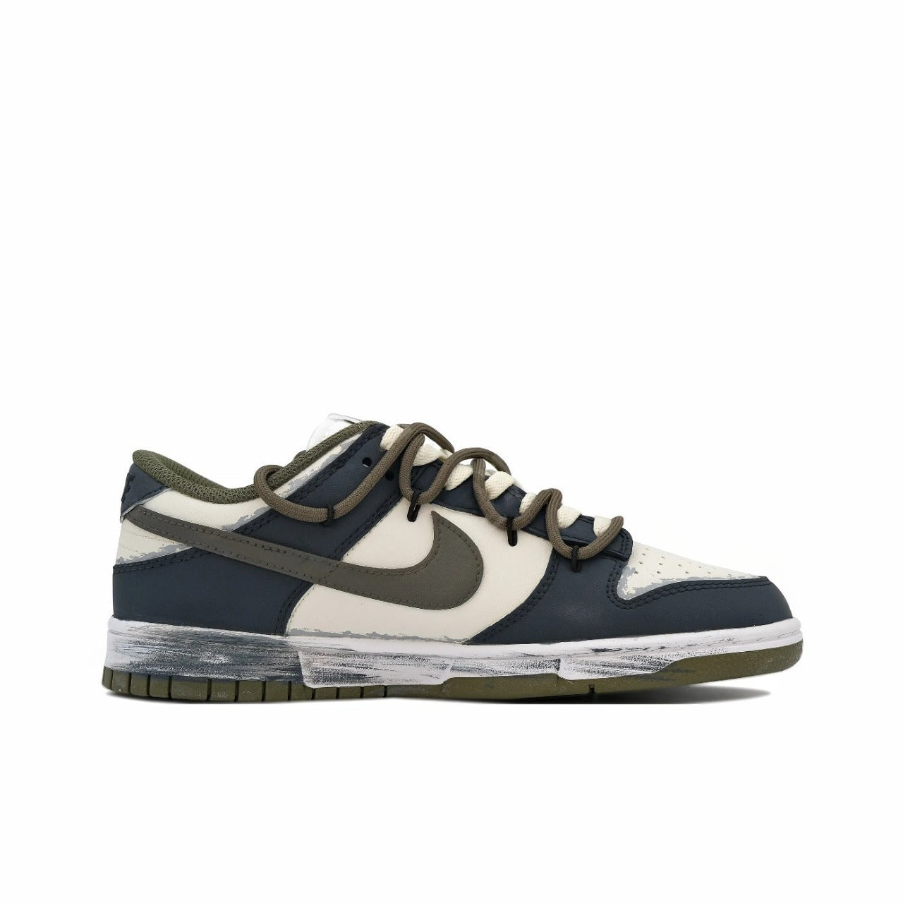 [Custom Mottled Cosmos] Dunk Skateboarding Shoes Unisex Blue/Gray
