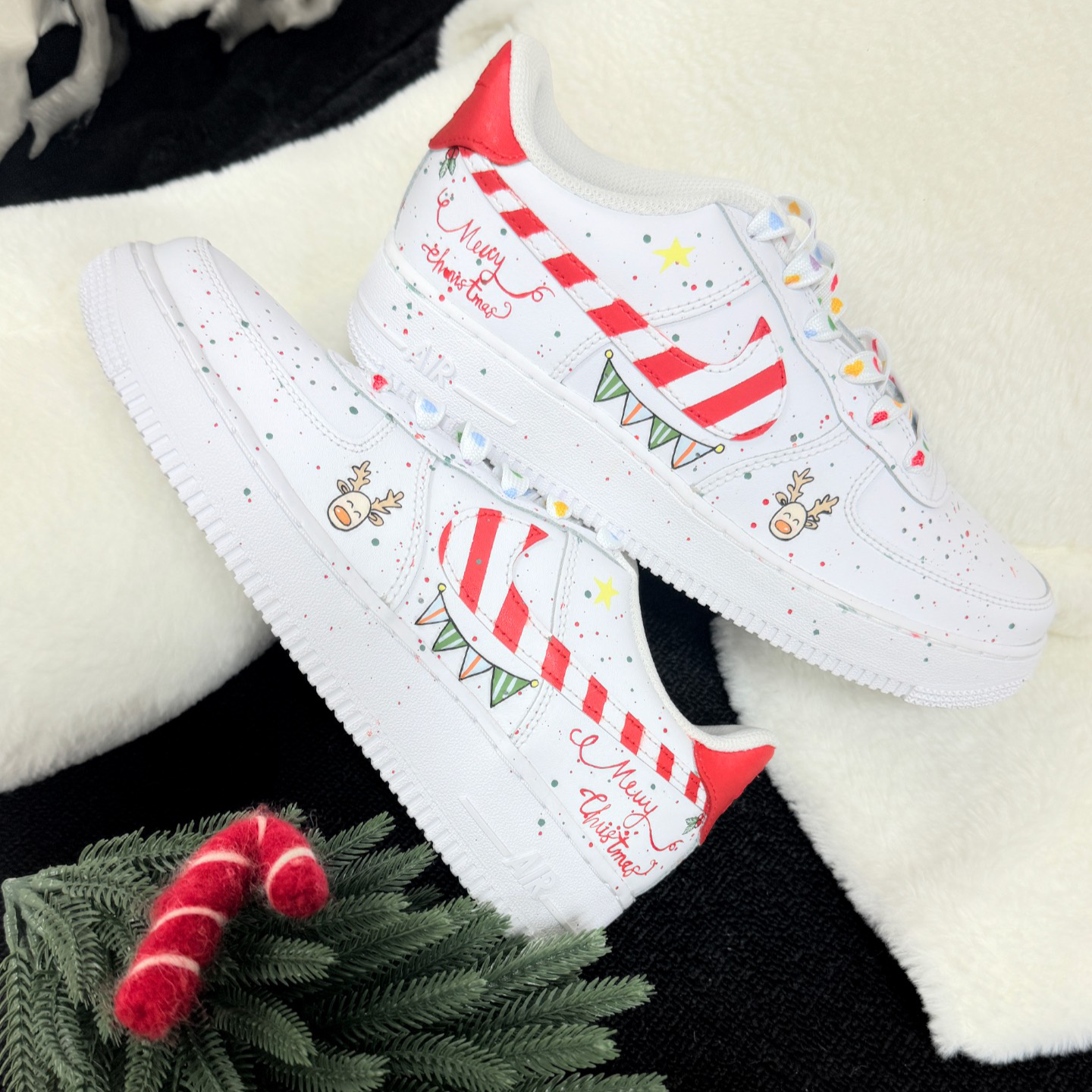 [Custom Christmas party]  Air Force 1 Skateboarding Shoes Women's
