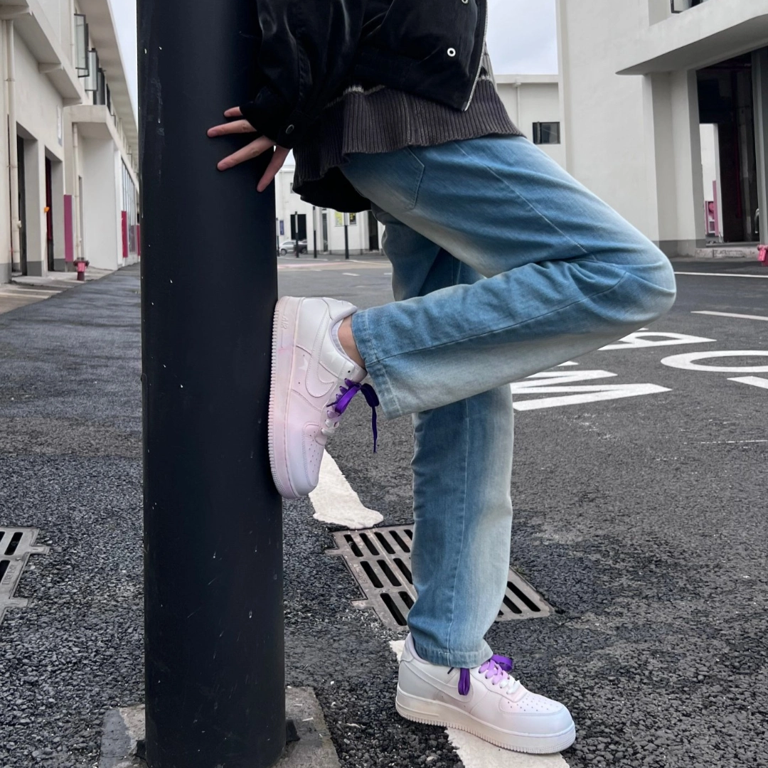 [Custom Men's Qiushui]  Air Force 1 Skateboarding Shoes Men