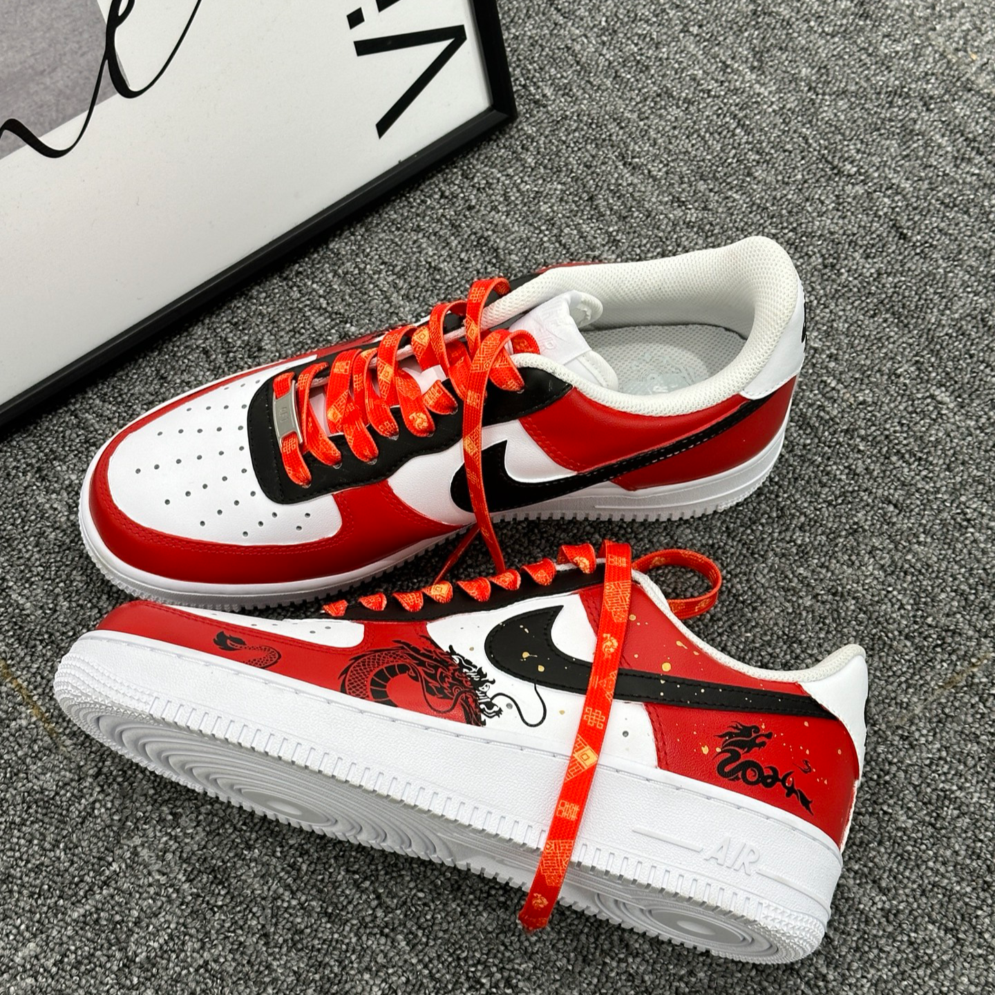 [Custom All Is Well]  Air Force 1 Skateboarding Shoes Men