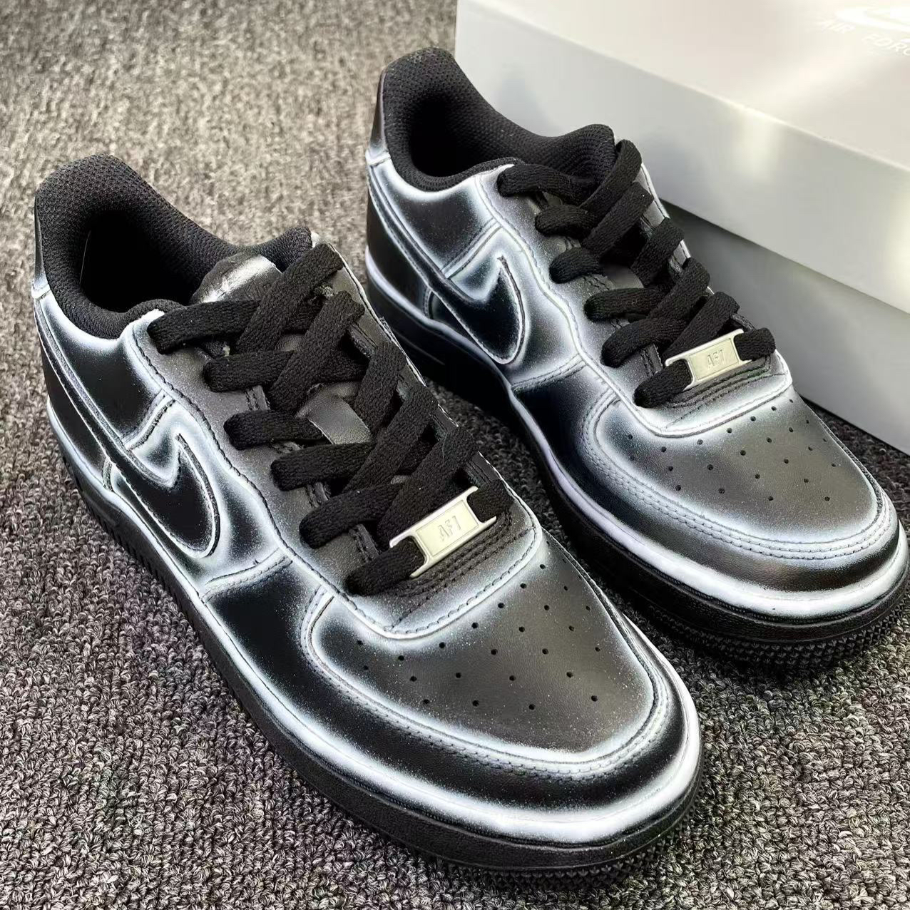 [Custom Phantom]  Air Force 1 Kids' Skateboarding Shoes Grade School