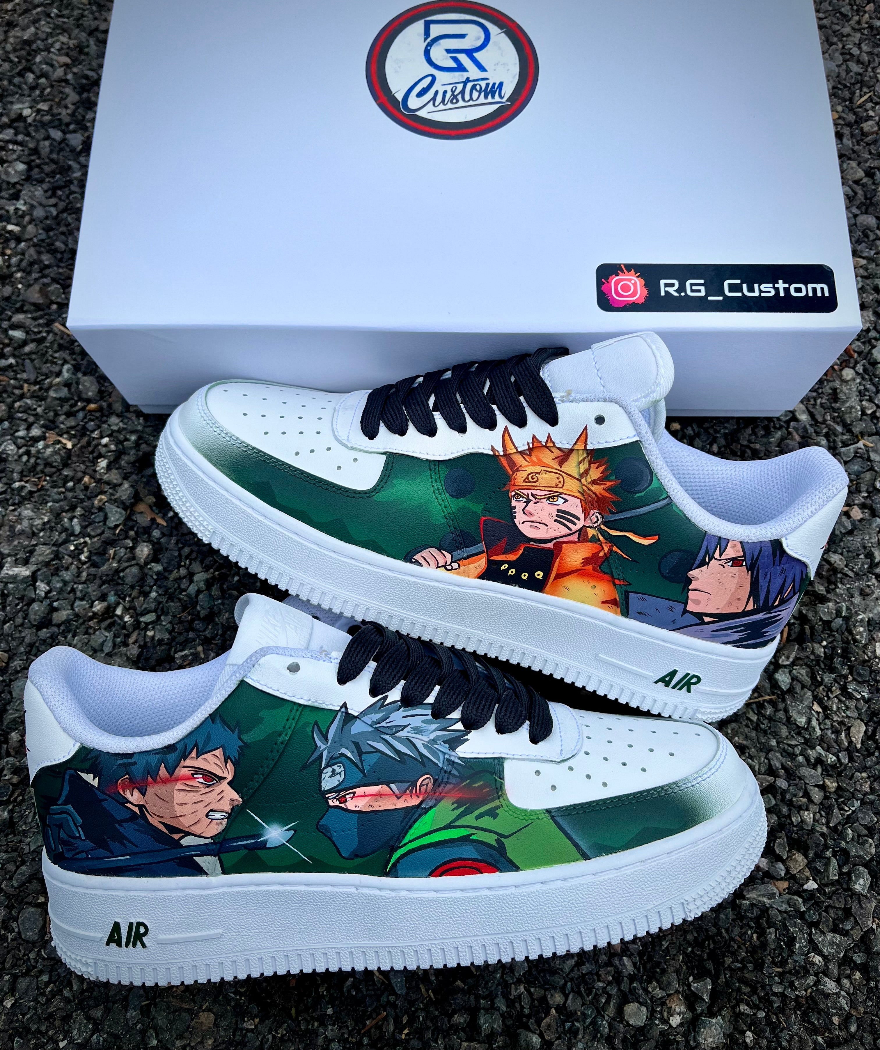 [Custom Obito and kakashi Naruto-Sasuke ] Air Force 1 Skateboarding Shoes Unisex