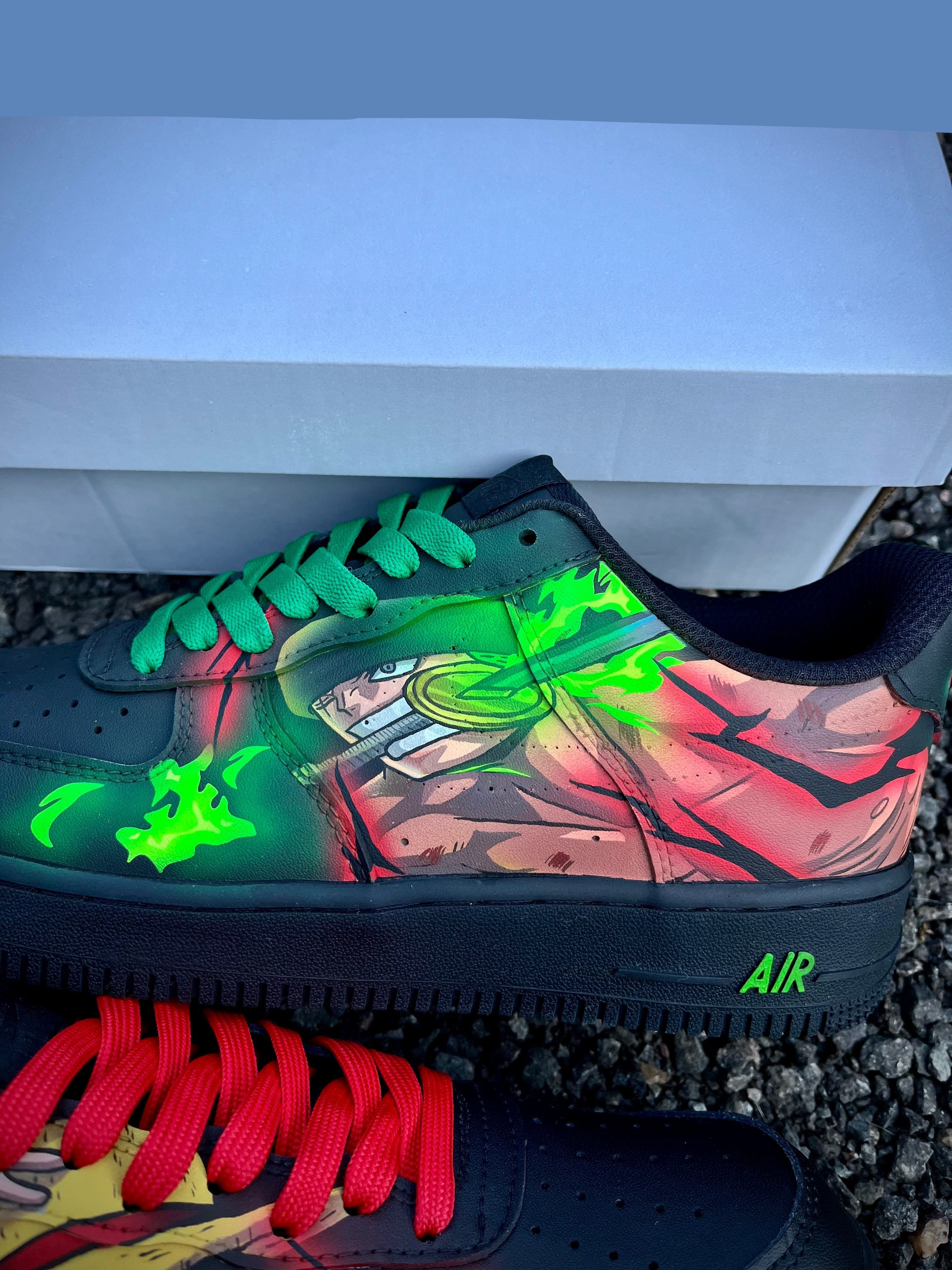 [Custom Luffy Vs Zoro One piece] Air Force 1 Skateboarding Shoes Unisex