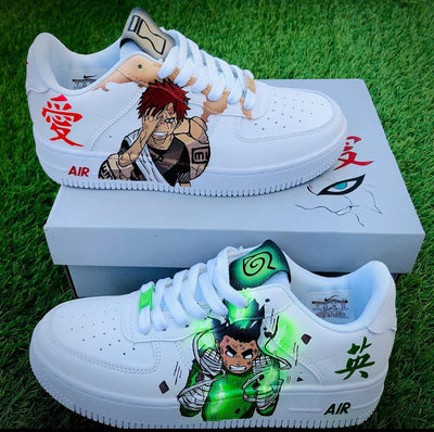 [Custom Naruto Shippuden Gaara Vs Rock Lee] Air Force 1 Skateboarding Shoes Unisex