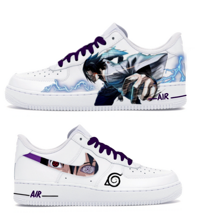 [Custom Sasuke Uchiha] Air Force 1 Skateboarding Shoes Unisex