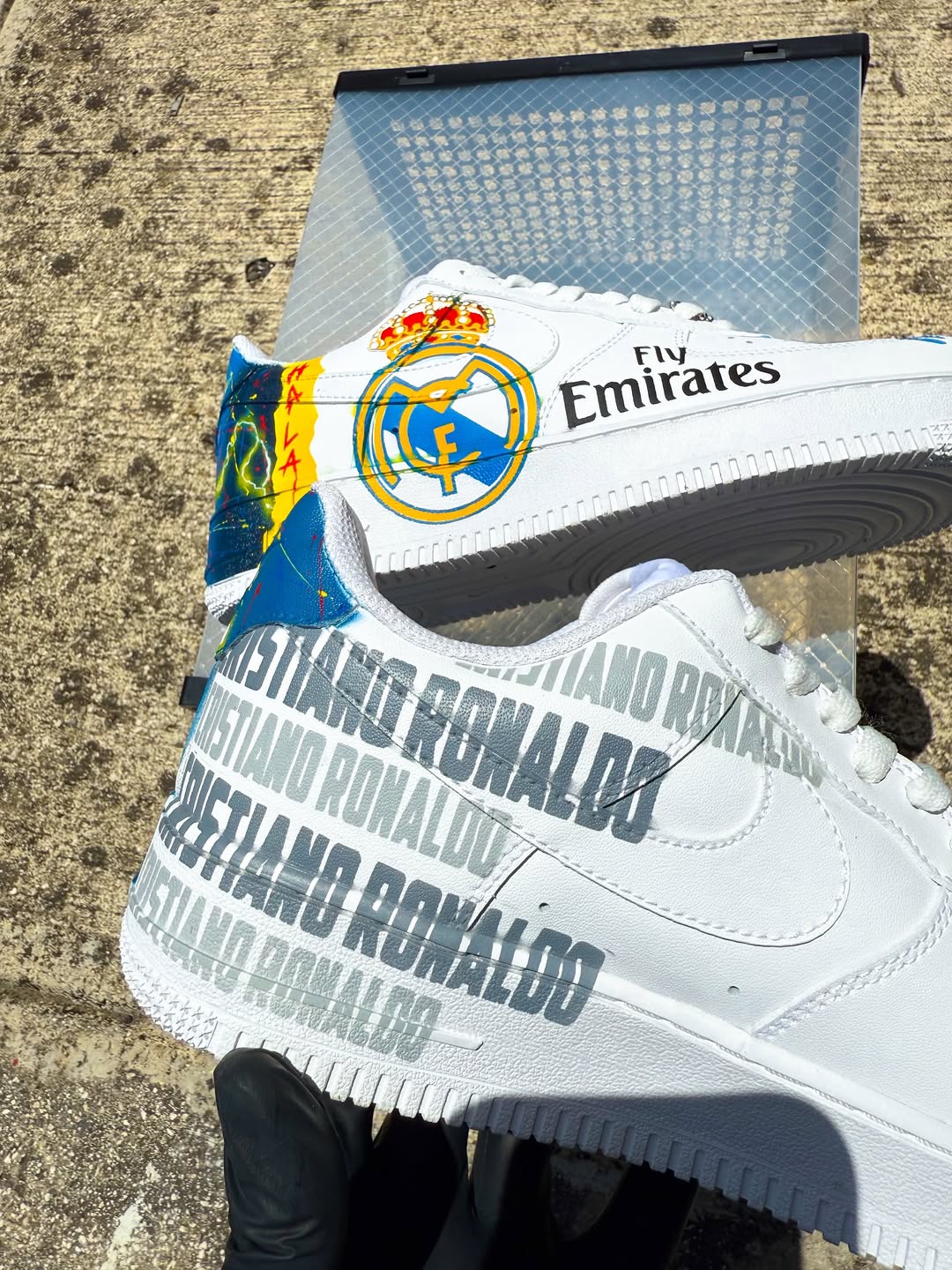 [Customized CR7⚽️Conquistador Hand-painted] Air Force 1 Low-top Shoes Unisex