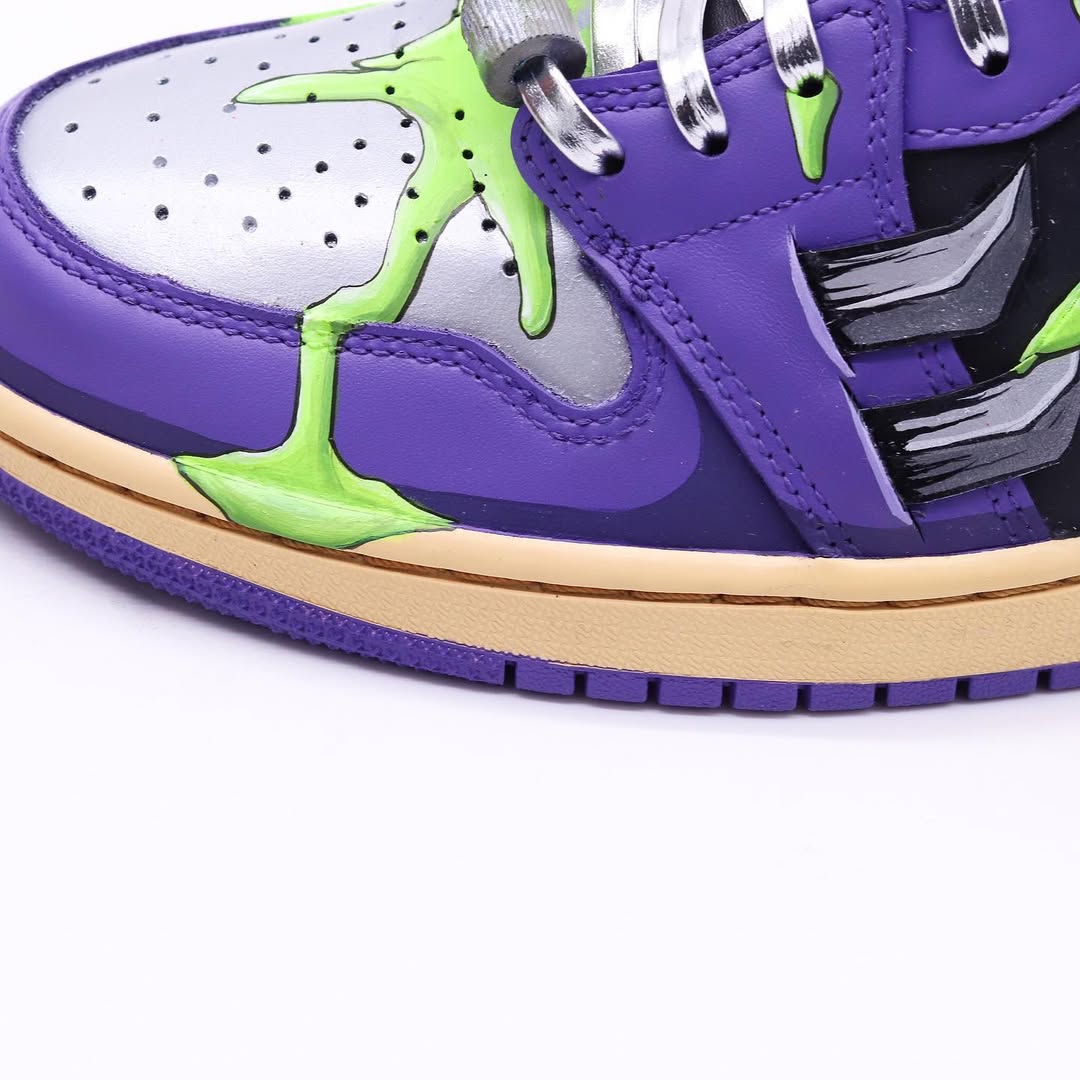 [Custom TMNT x Super Shredder] Air Jordan 1 High Top Unisex Skateboarding Shoes