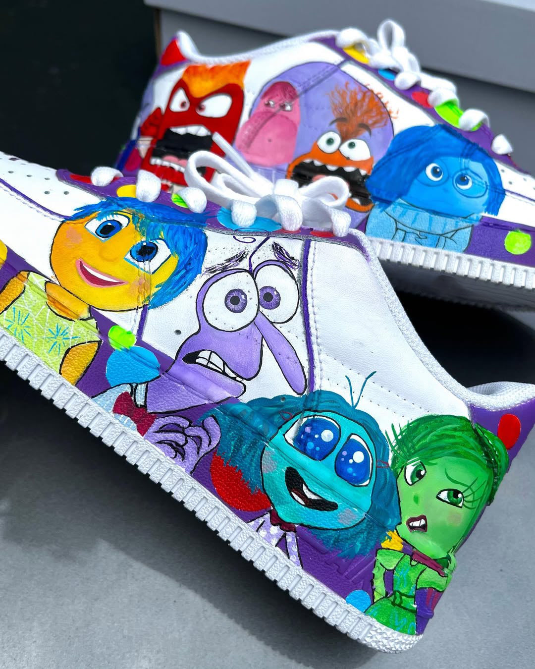 [Customized Inside OutInside Out] Air Force 1 Low-top Shoes Hand-drawn Unisex