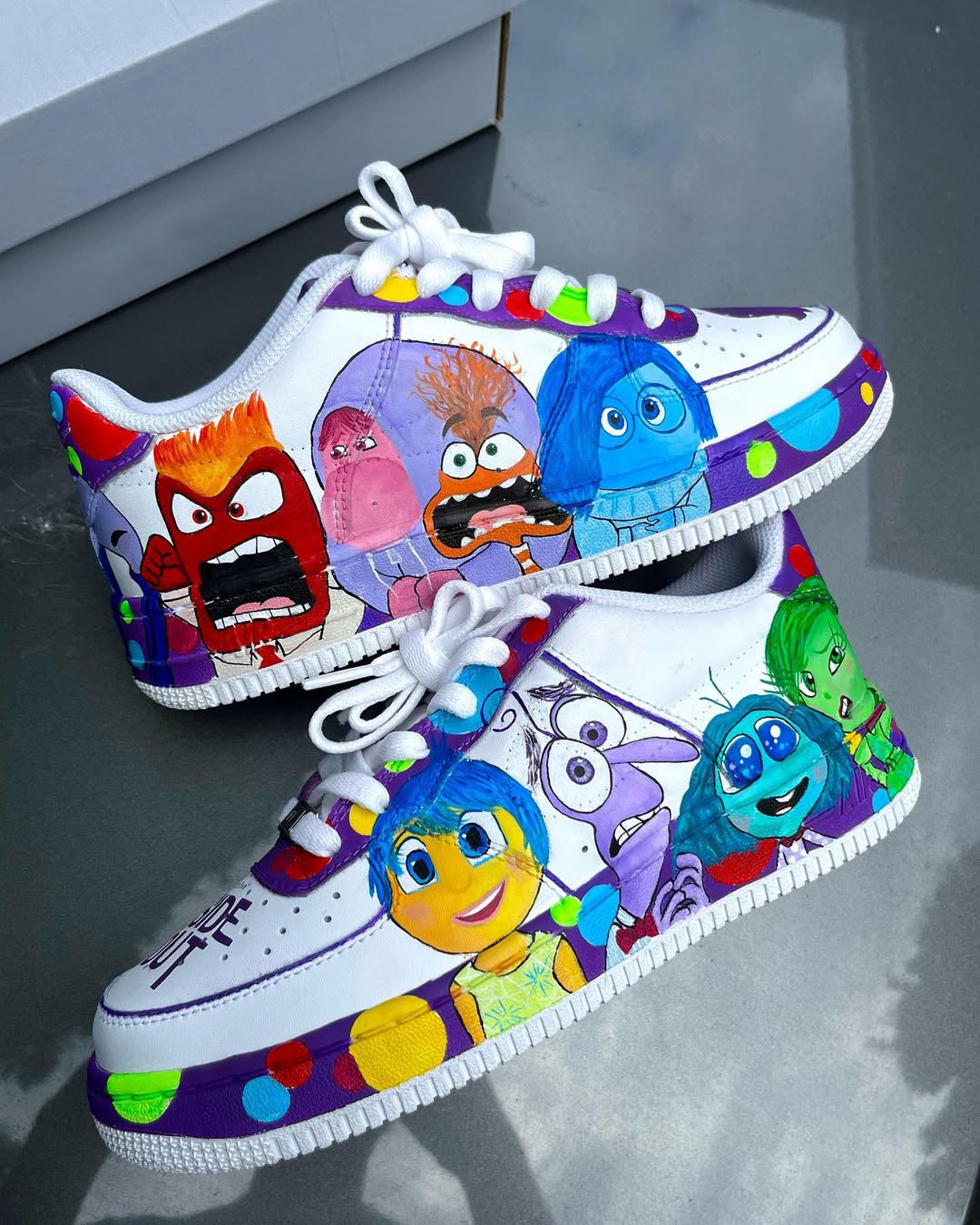 [Customized Inside OutInside Out] Air Force 1 Low-top Shoes Hand-drawn Unisex