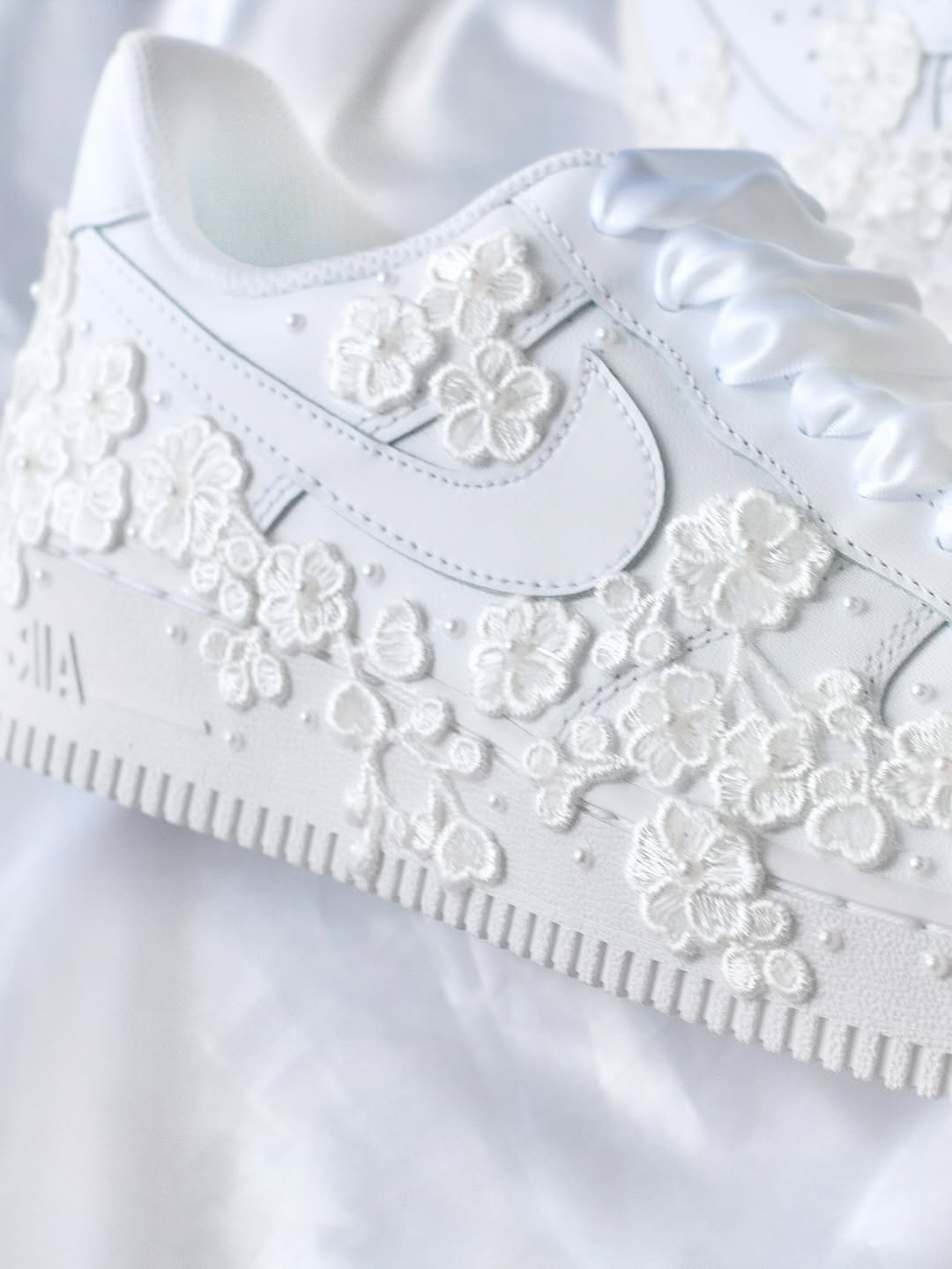 [Custom Bridal Embroidery - Aether Veil] Air Force 1 Skateboarding Shoes Unisex