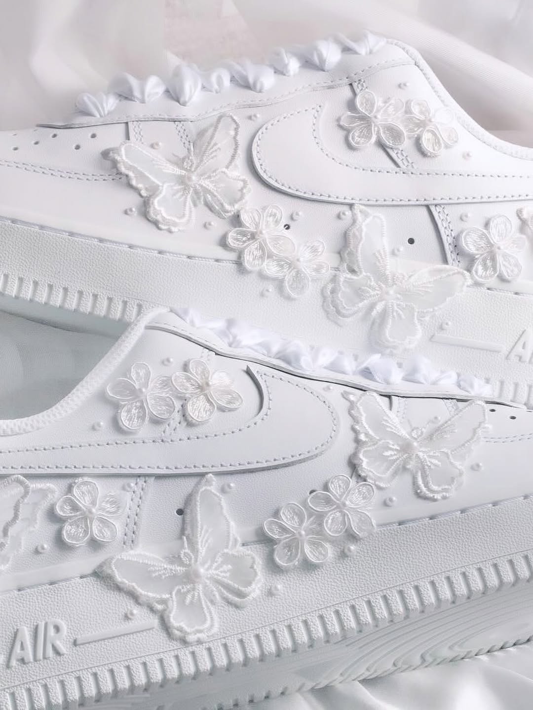 [Custom Bridal Embroidery - Aether Veil] Air Force 1 Skateboarding Shoes Unisex