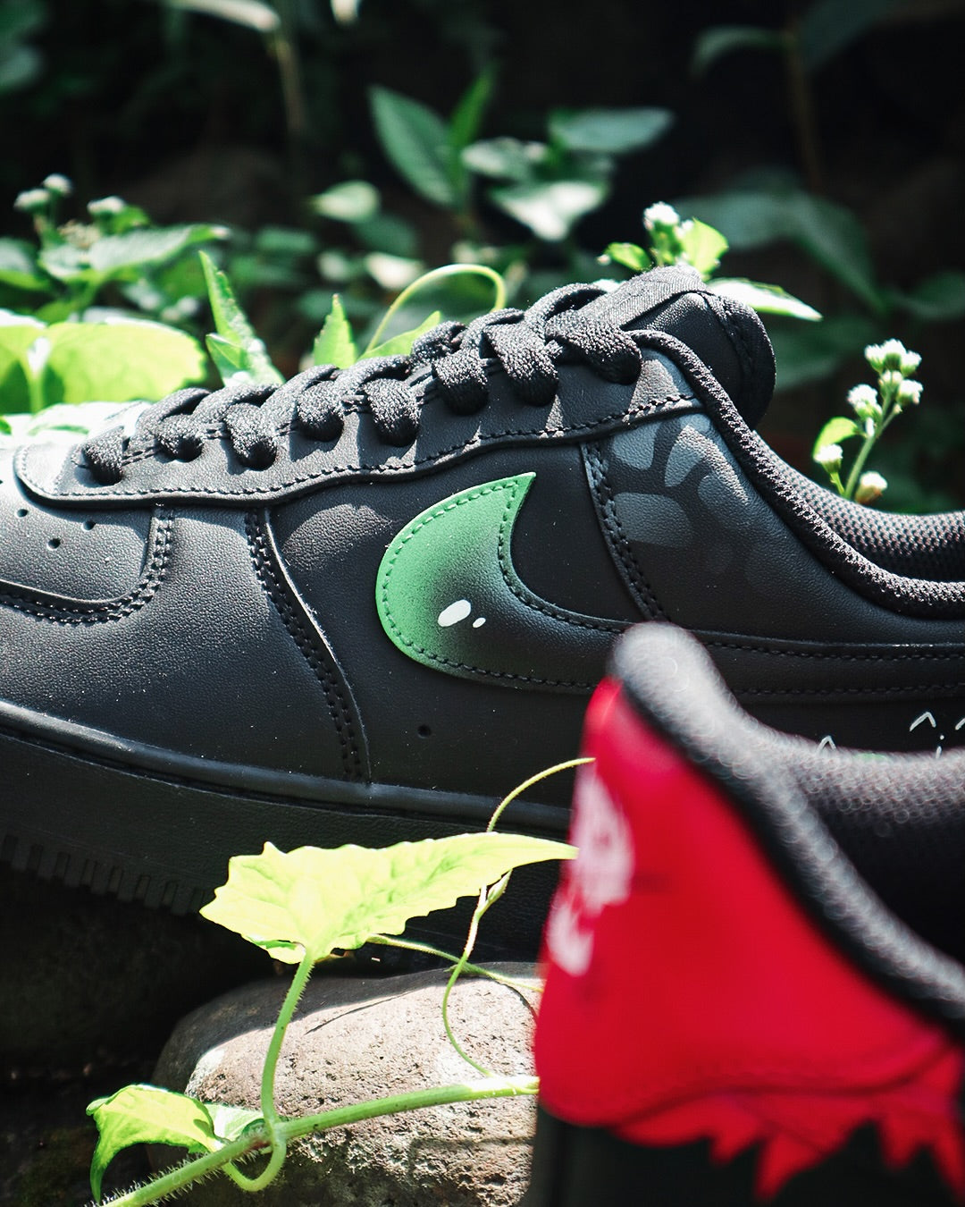 [Custom Toothless] Air Force 1 Skateboarding Shoes Unisex Black