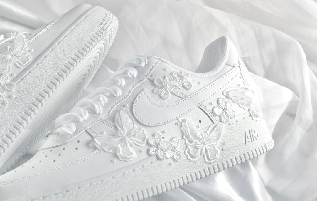 [Custom Bridal Embroidery - Aether Veil] Air Force 1 Skateboarding Shoes Unisex