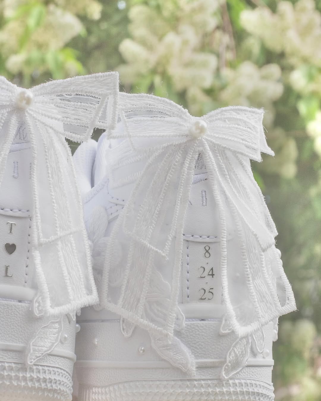 [Custom Bridal Embroidery - Aether Veil] Air Force 1 Skateboarding Shoes Unisex