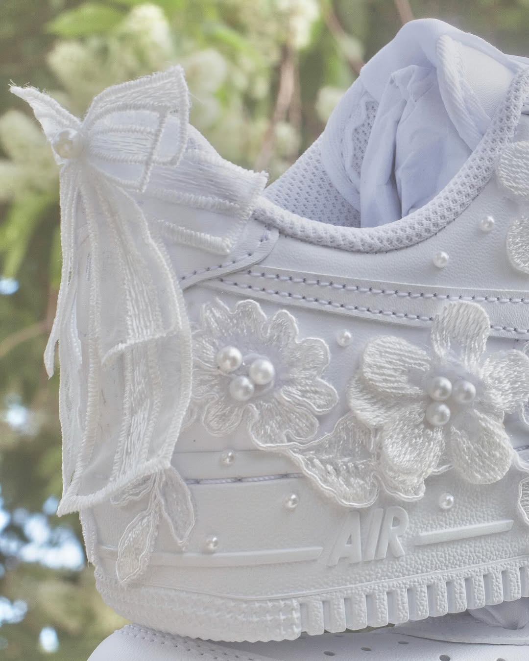 [Custom Bridal Embroidery - Aether Veil] Air Force 1 Skateboarding Shoes Unisex