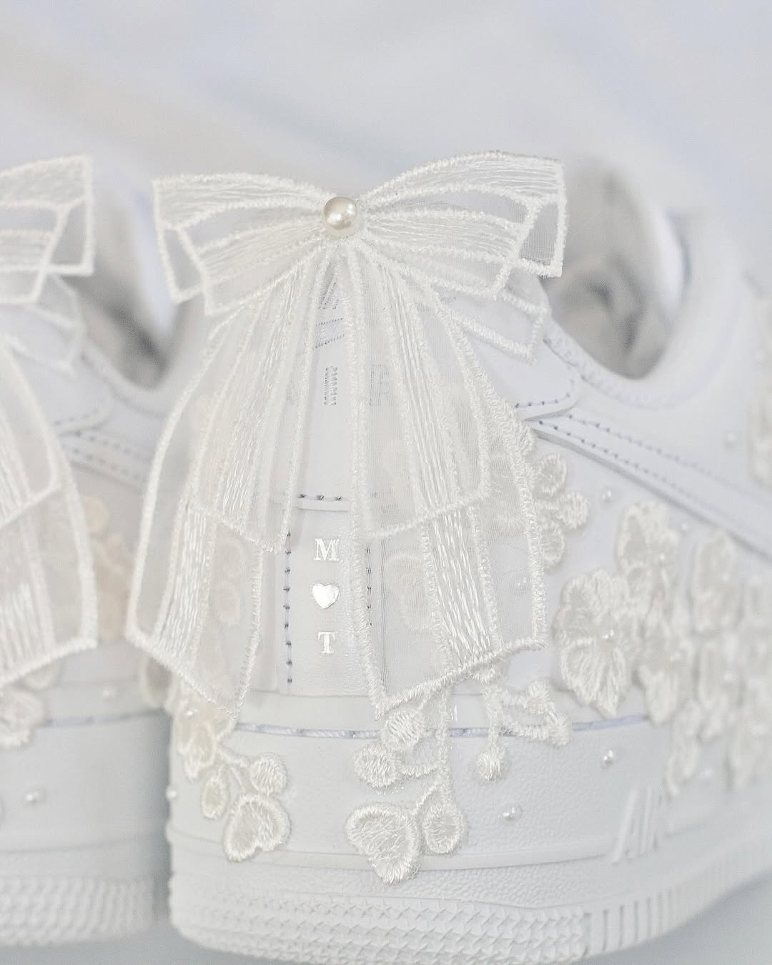 [Custom Bridal Embroidery - Aether Veil] Air Force 1 Skateboarding Shoes Unisex