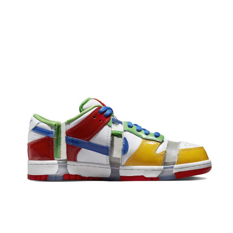 [Custom eBay x Dunk "Sandy Bodecker"] Dunk Low Skateboard Shoes Unisex Red/Yellow/Green/Blue
