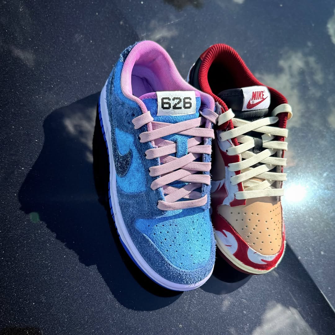 [Customized Lilo & Stitch - Hand Painted] Dunk Low-top Shoes Unisex Spilt Color