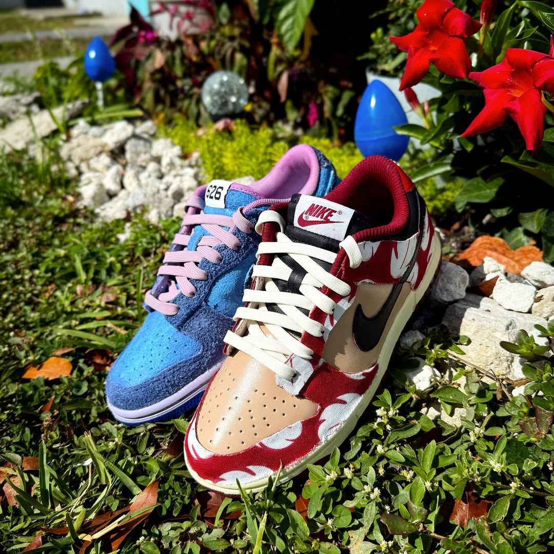 [Customized Lilo & Stitch - Hand Painted] Dunk Low-top Shoes Unisex Spilt Color