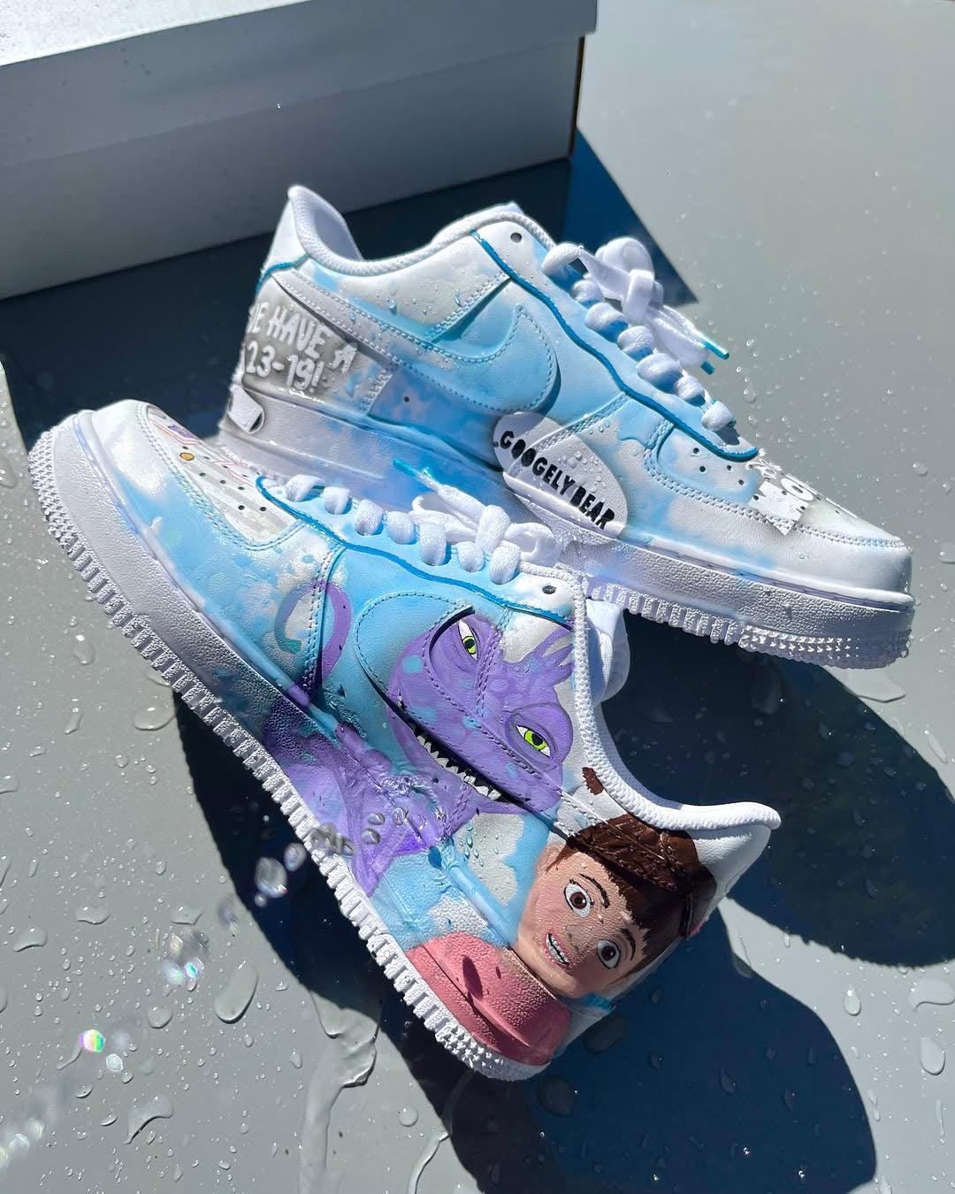 [Customized Monsters University] Air Force 1 Low-top Shoes Hand-drawn Unisex