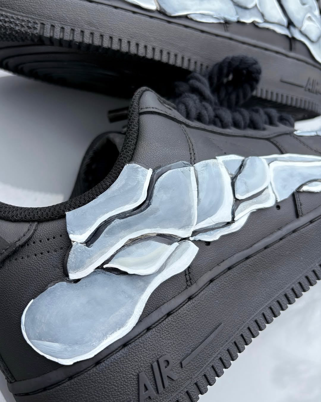 [Custom 3D Sculpted Skeleton Foot] Air Force 1 Skateboarding Shoes Unisex