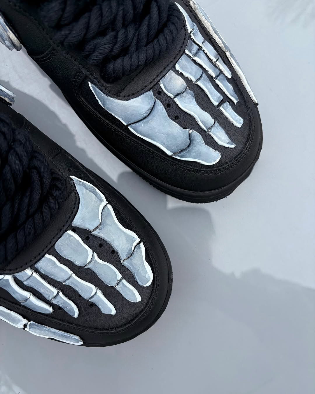 [Custom 3D Sculpted Skeleton Foot] Air Force 1 Skateboarding Shoes Unisex