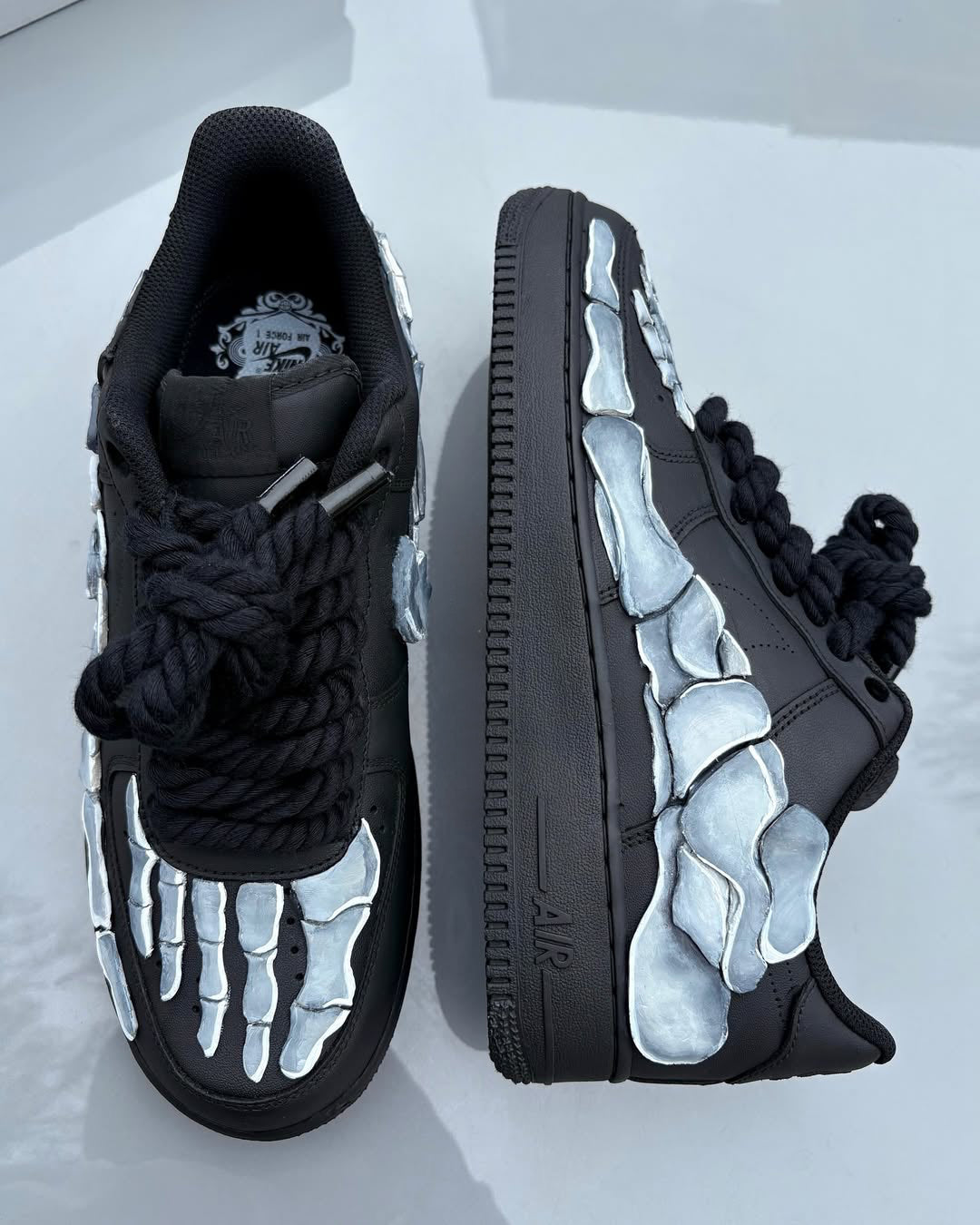 [Custom 3D Sculpted Skeleton Foot] Air Force 1 Skateboarding Shoes Unisex