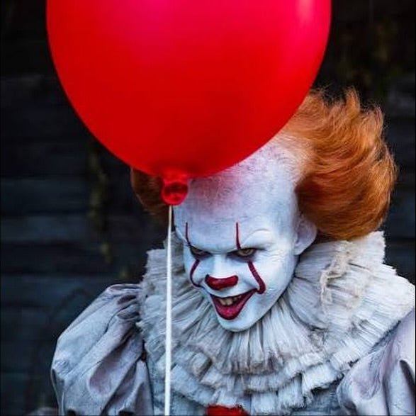 [Custom Pennywise] Dunk Skateboarding Shoes Unisex Low-top Gray/White/Red