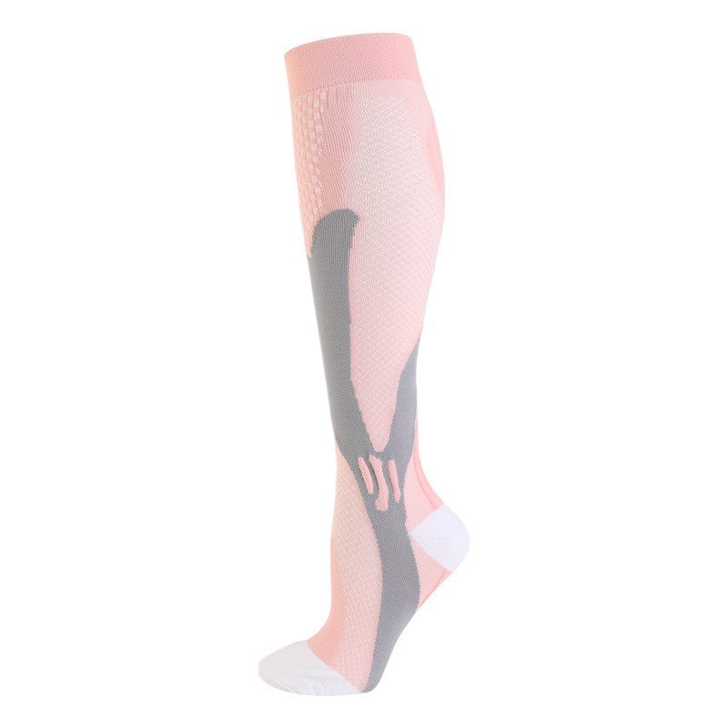 Professional Sports Calf Compression Socks Running Women Men Marathon Socks Fitness Outdoor Jump Rope Compression Long Breathable