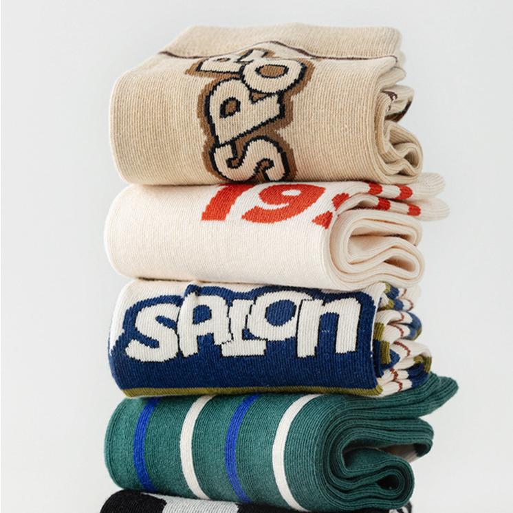 A Cup Of American - Non-Slip Retro Sweat Socks, Couples Models, Men And Women With The Same, Spring And Autumn Sports Socks