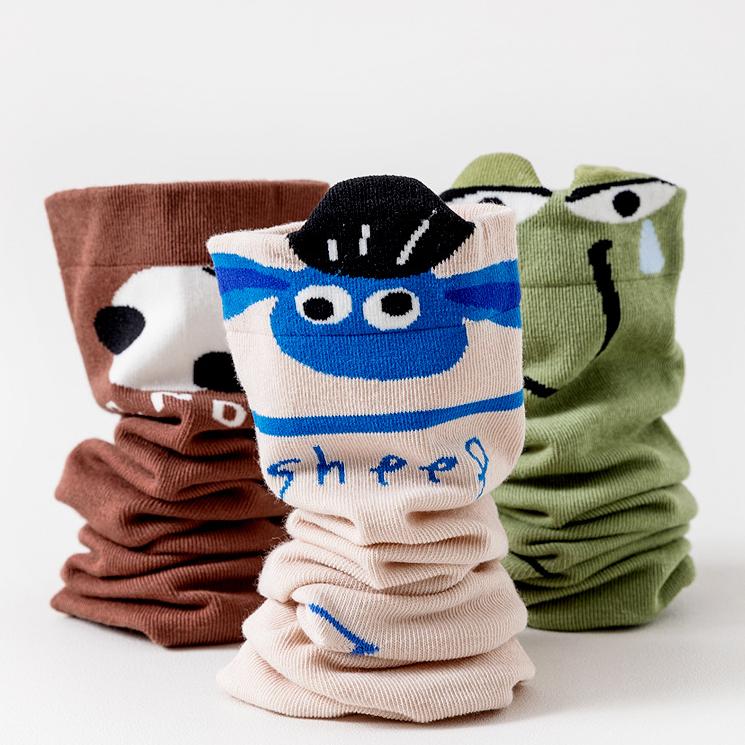 Therapeutic Cute Pet - Anti-Slip Socks, Unisex Breathable Mid-Crew Socks for Men & Women, Trendy Couple Matching Pairs, Moisture-Wicking Casual Wear 5 Pairs  (Spring/Fall)