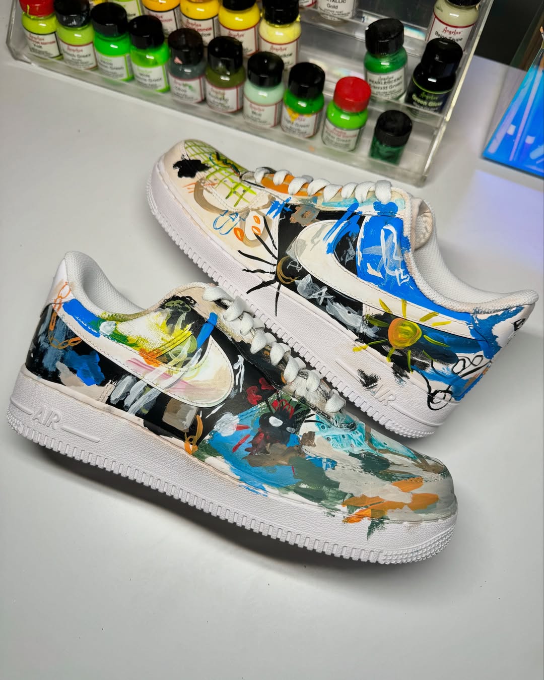 [Customized Strayed into the Palette - Hand Painted] Air Force 1 Low-top Shoes Unisex