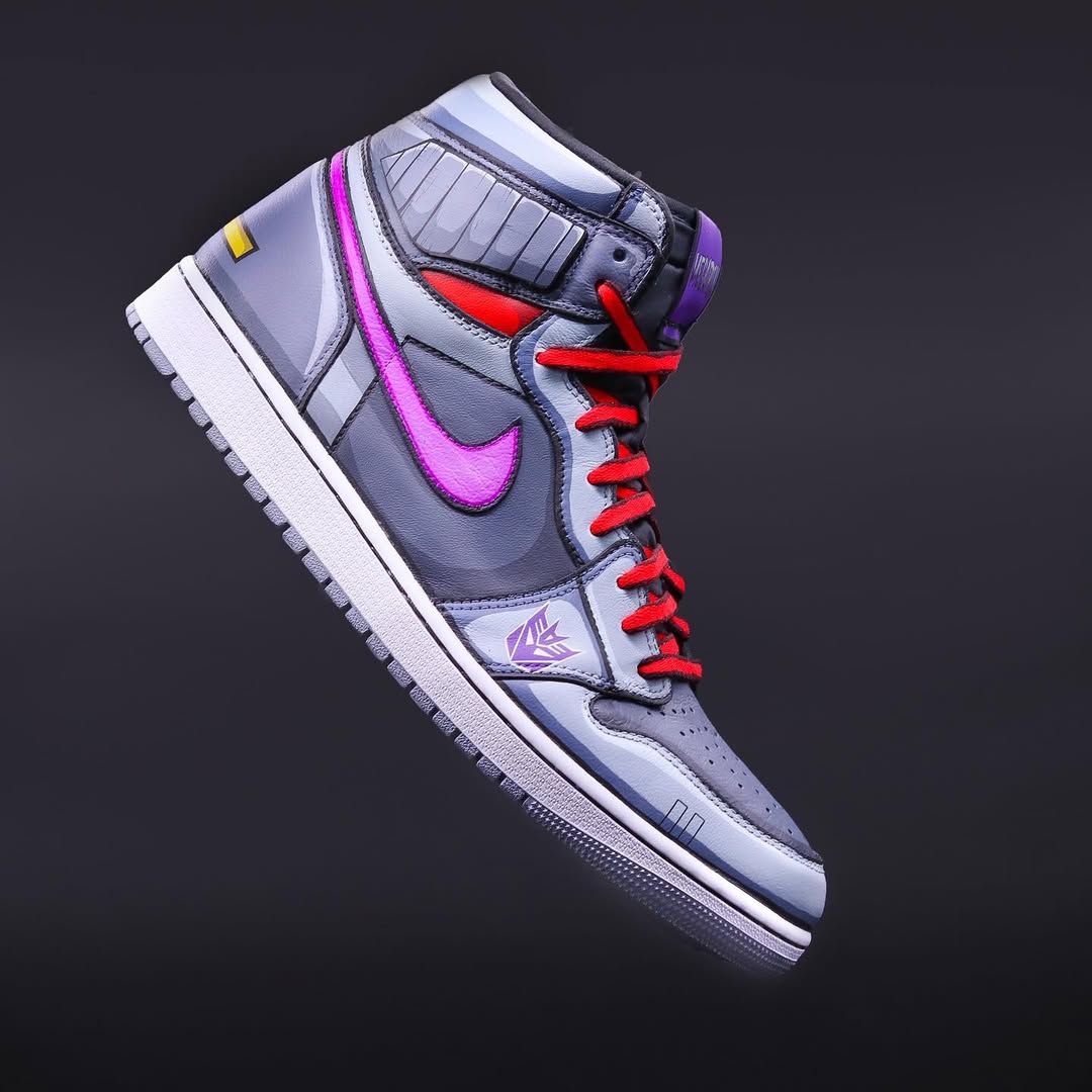 [Custom Megatron] Air Jordan 1 High Top Unisex Skateboarding Shoes