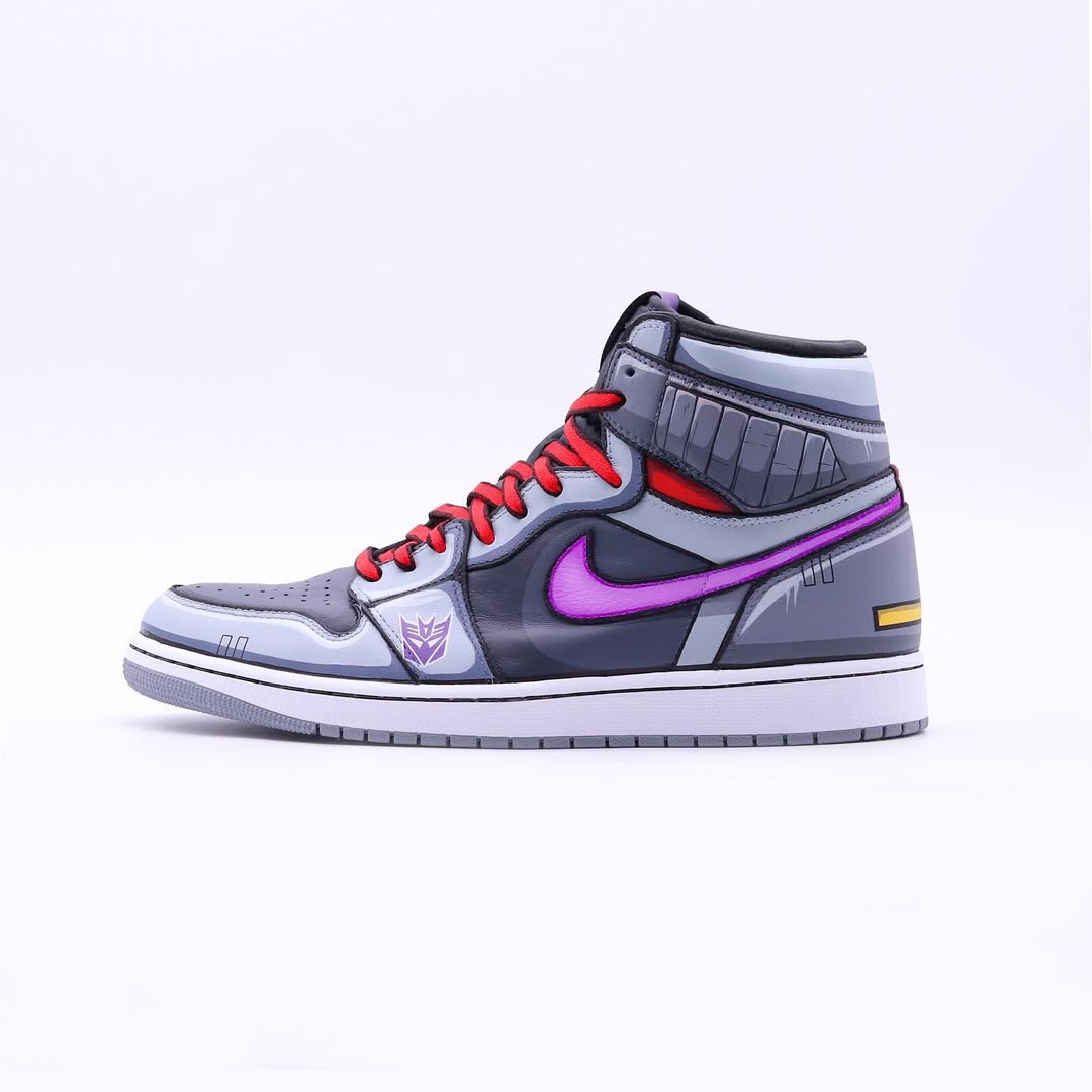 [Custom Megatron] Air Jordan 1 High Top Unisex Skateboarding Shoes