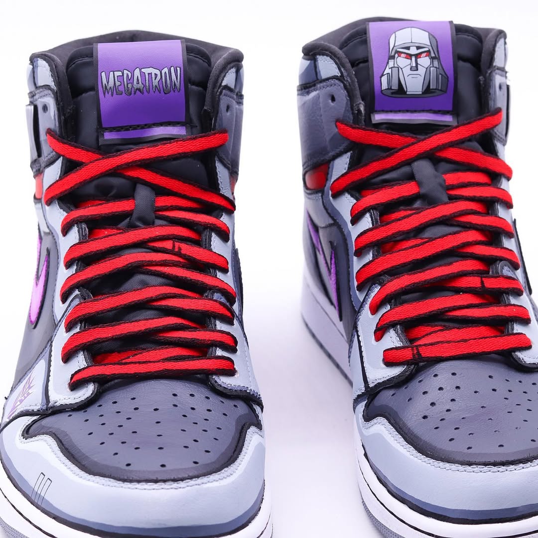 [Custom Megatron] Air Jordan 1 High Top Unisex Skateboarding Shoes