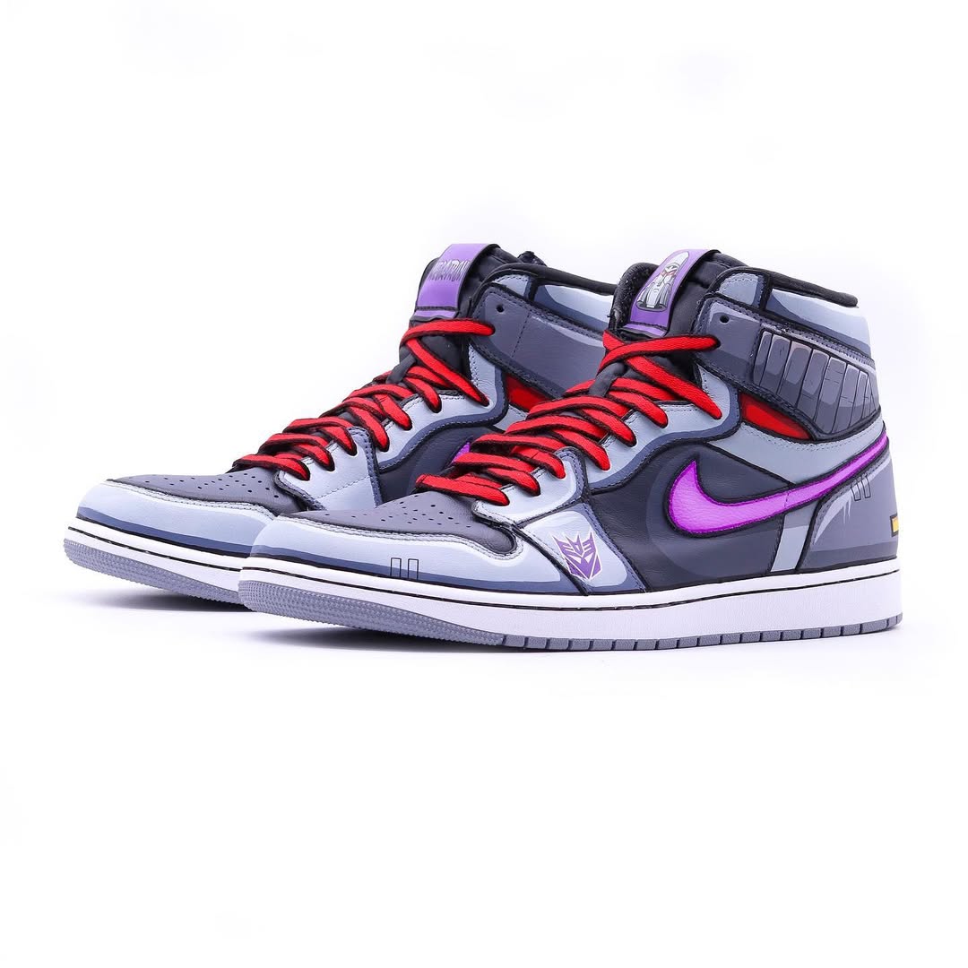 [Custom Megatron] Air Jordan 1 High Top Unisex Skateboarding Shoes