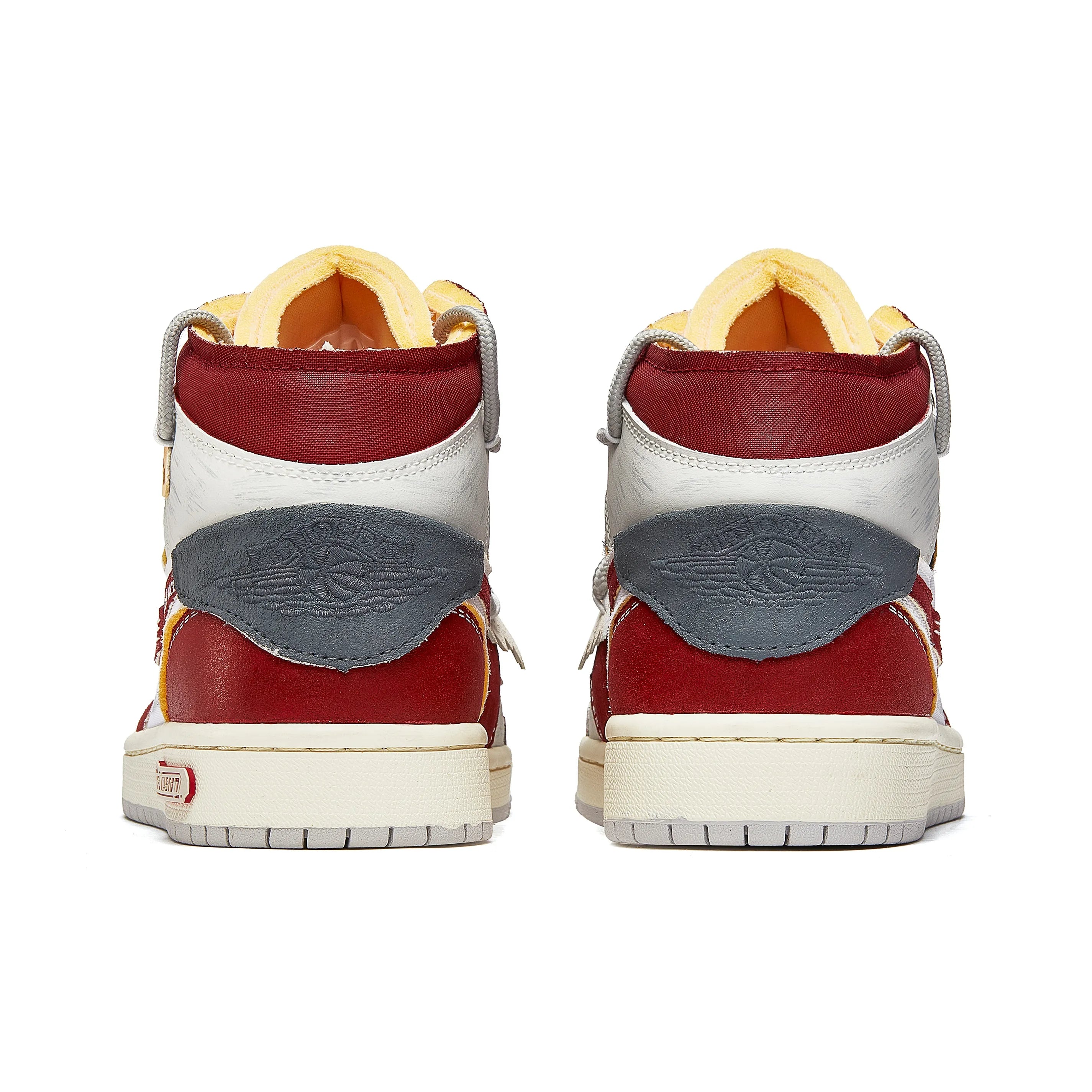 [Custom Trendy Deconstructed] Jordan Air Jordan 1 Mid Skateboarding Shoes Unisex