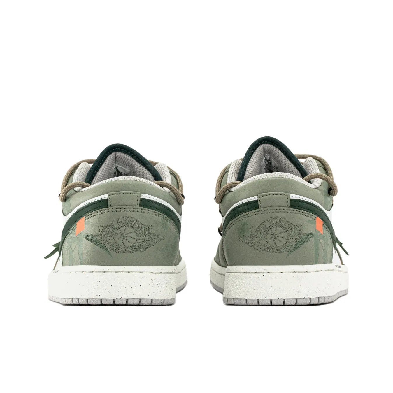 [Custom Bamboo Forest]Air Jordan 1 Skateboarding Shoes Unisex Green
