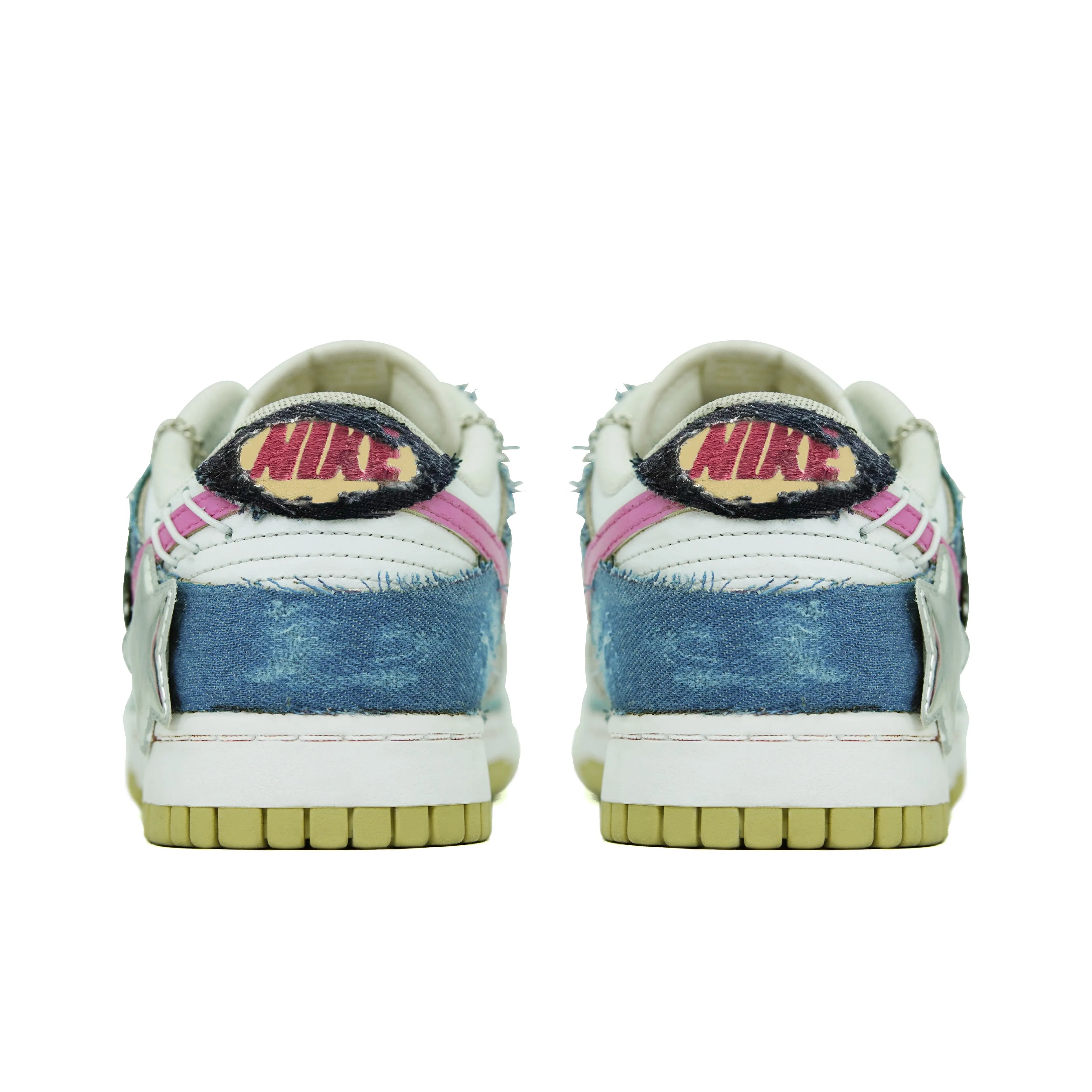 [Custom Denim Star] Dunk Low Skateboarding Shoes Unisex Denim Style