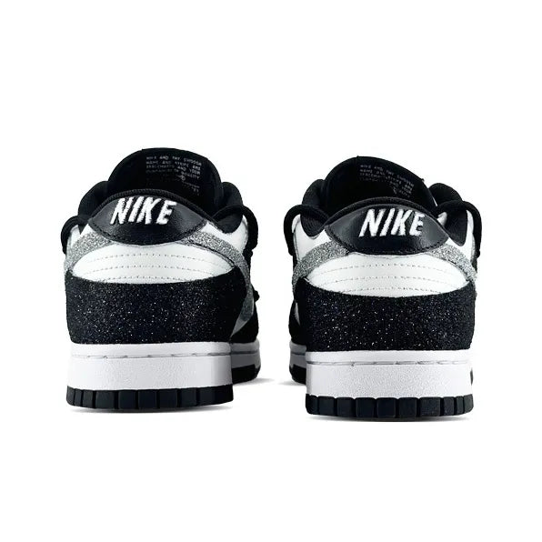 [Customized Full Sky Stars, Full Diamonds] Dun Low-top Shoes Unisex Blcak With Diamond Decoration