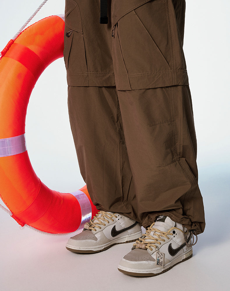 [Custom Canvas] Dunk Low Skateboard Shoes Unisex Brown/Yellow